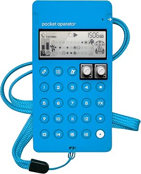 teenage engineering Pocket Operator PO-14 Sub and CA-X Silicon Pro-Case Blue Bundle