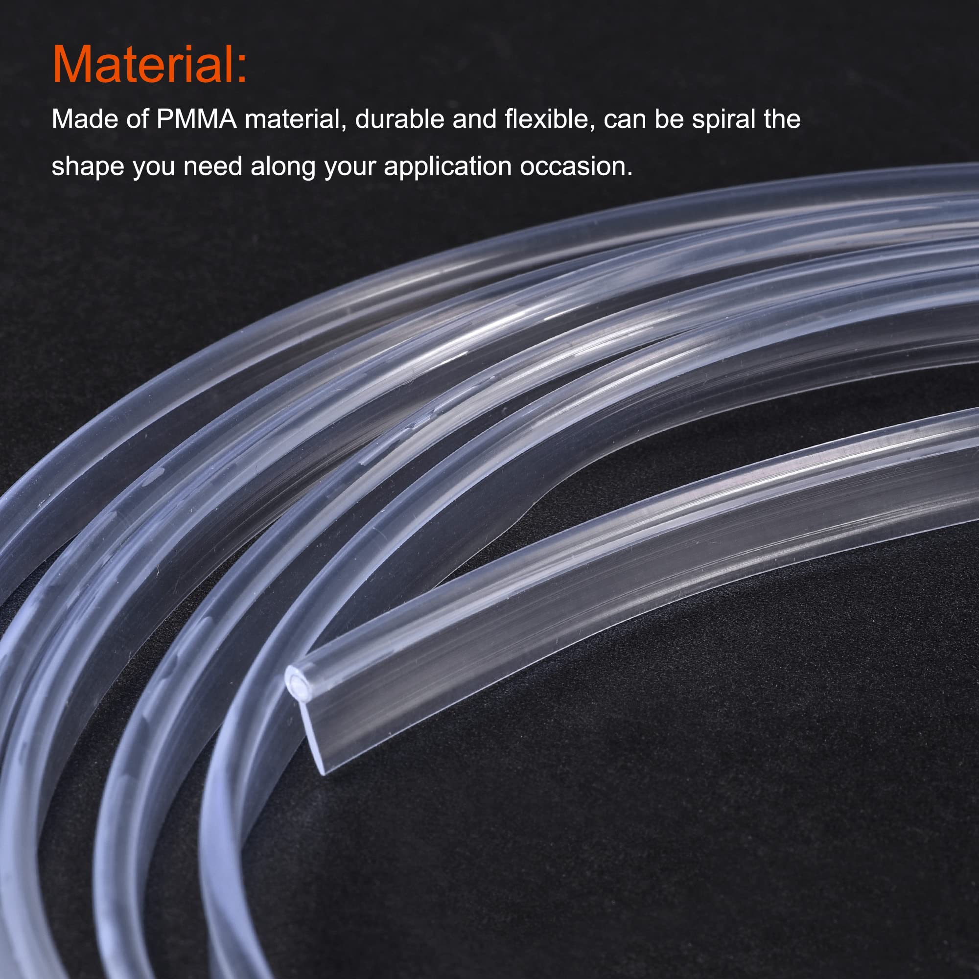 PMMA Latérale Lueur Fibre Câble 2.5mm 3.0M pour LED Lumière