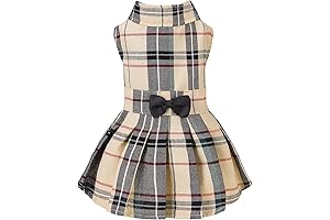 PUPTECK Classic Plaid Dog Dress: The Perfect Puppy Outfit for Your Little Furry Friend