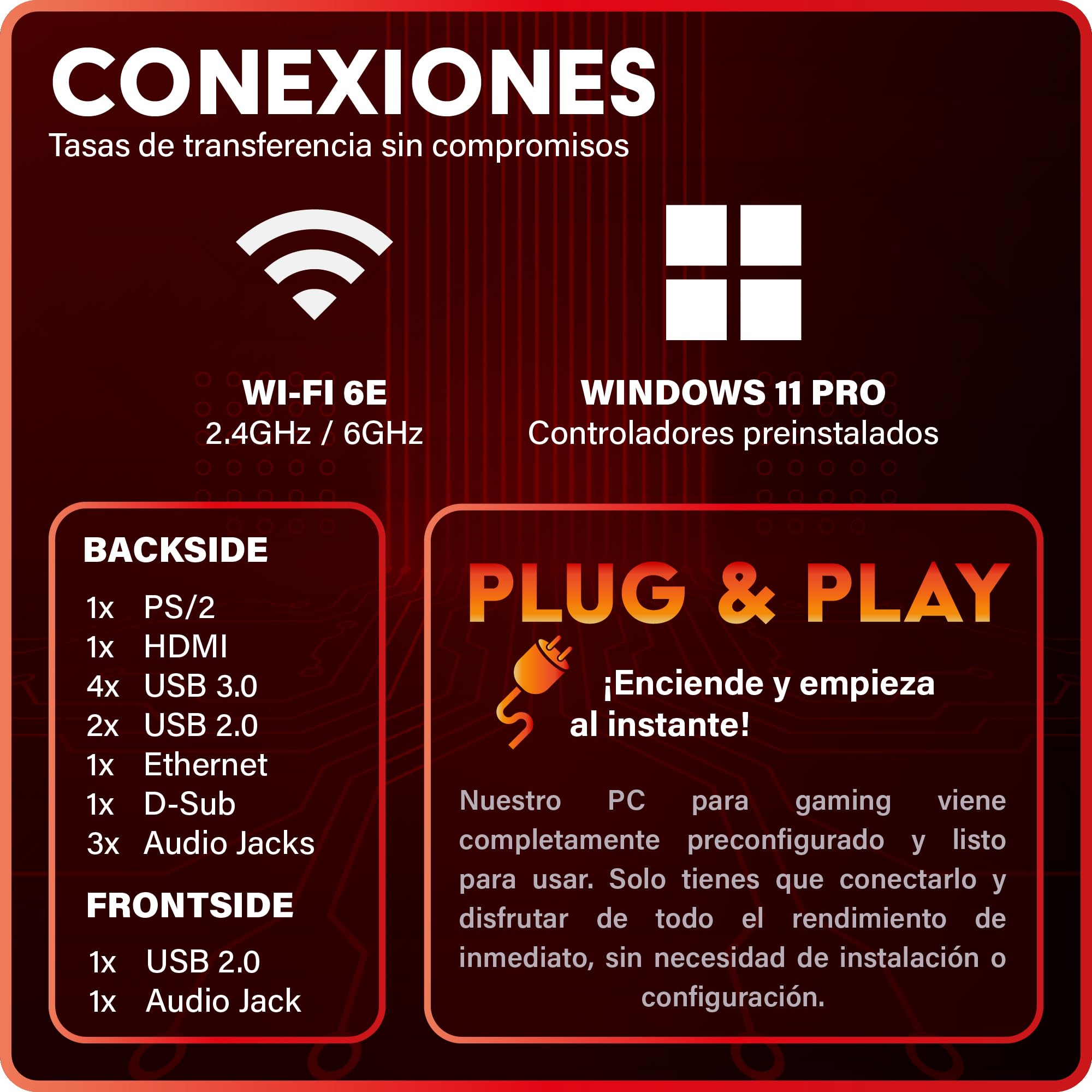 Greed® MKM - PC Gaming - AMD Ryzen 5 7500F + Nvidia Geforce RTX 5070Ti 16GB – Ordenador de sobremesa con 4K & Raytracing - 5,0 GHz - 32GB RAM DDR5 - SSD 1TB + Wi-Fi & Windows 11 Pro
