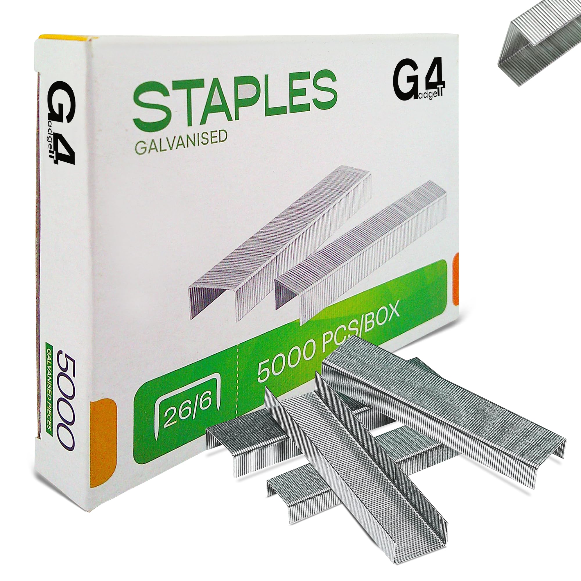 5200 x 26/6 No 56 6mm QUALITY STANDARD STAPLES 30 sheets capacity