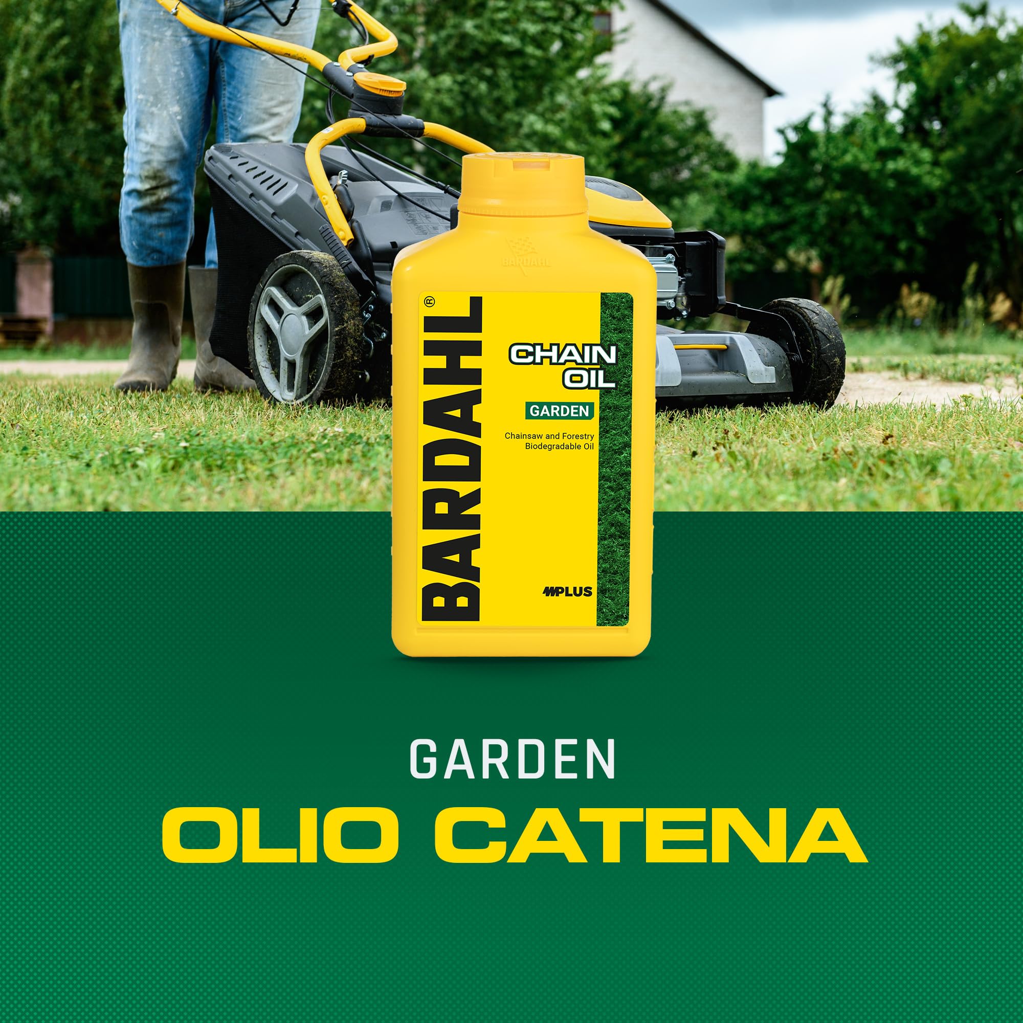 Bardahl - Chain Oil - Olio per la Catena della Motosega, Lubrificante Biodegradabile Antigrippante e Antiusura, Efficace anche al Freddo, 1 L