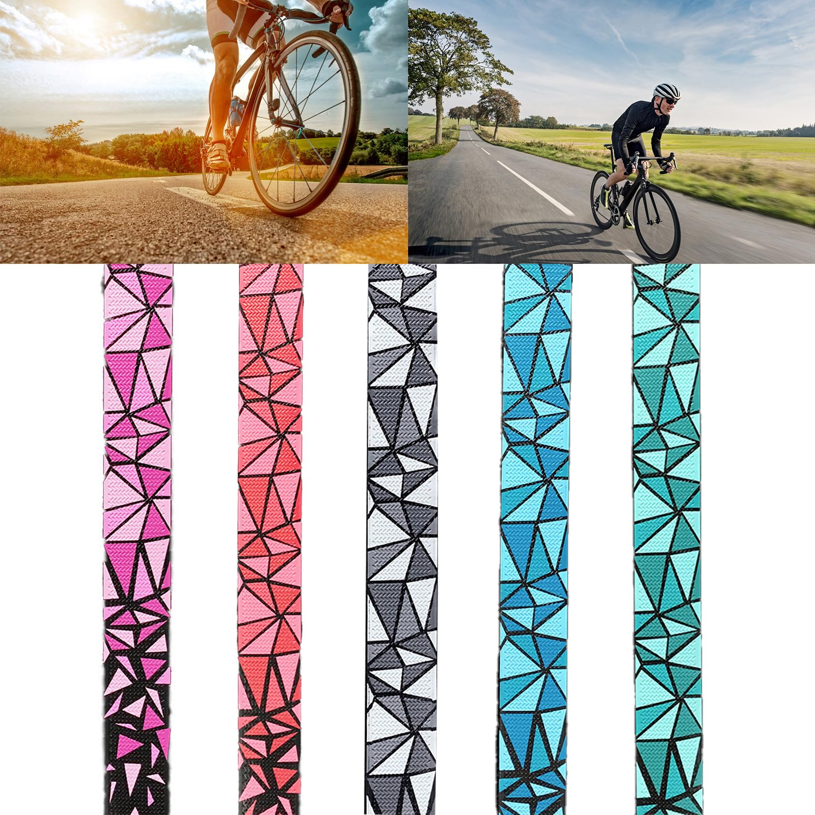 Manubrio per bici con impugnatura antiscivolo per bici con blocco per manubrio