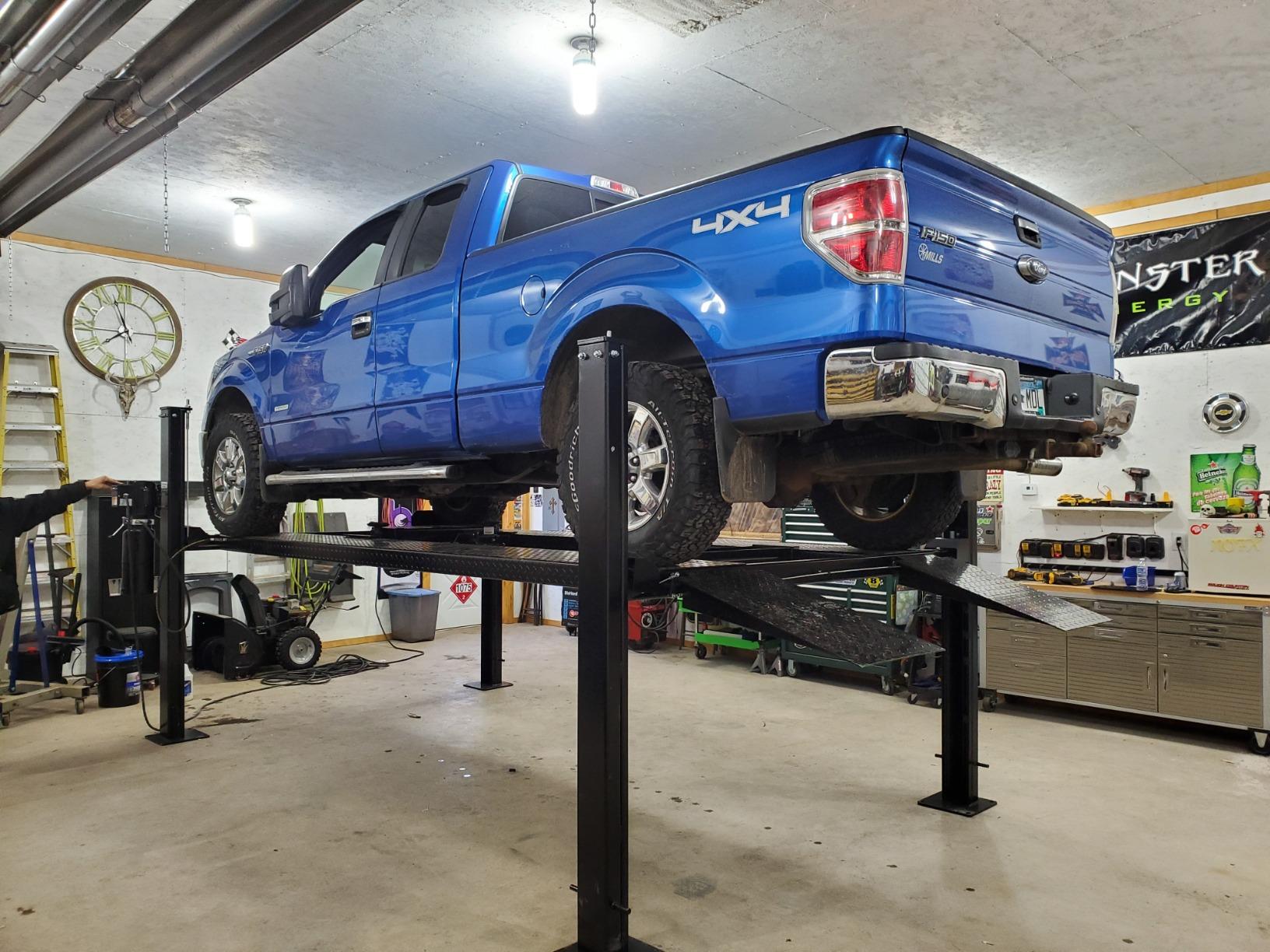 Car lift installation