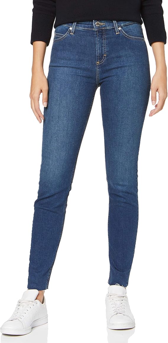 Marc O´Polo Denim Women's 947940012099 Slim Jeans, Grey (Dark Stretch