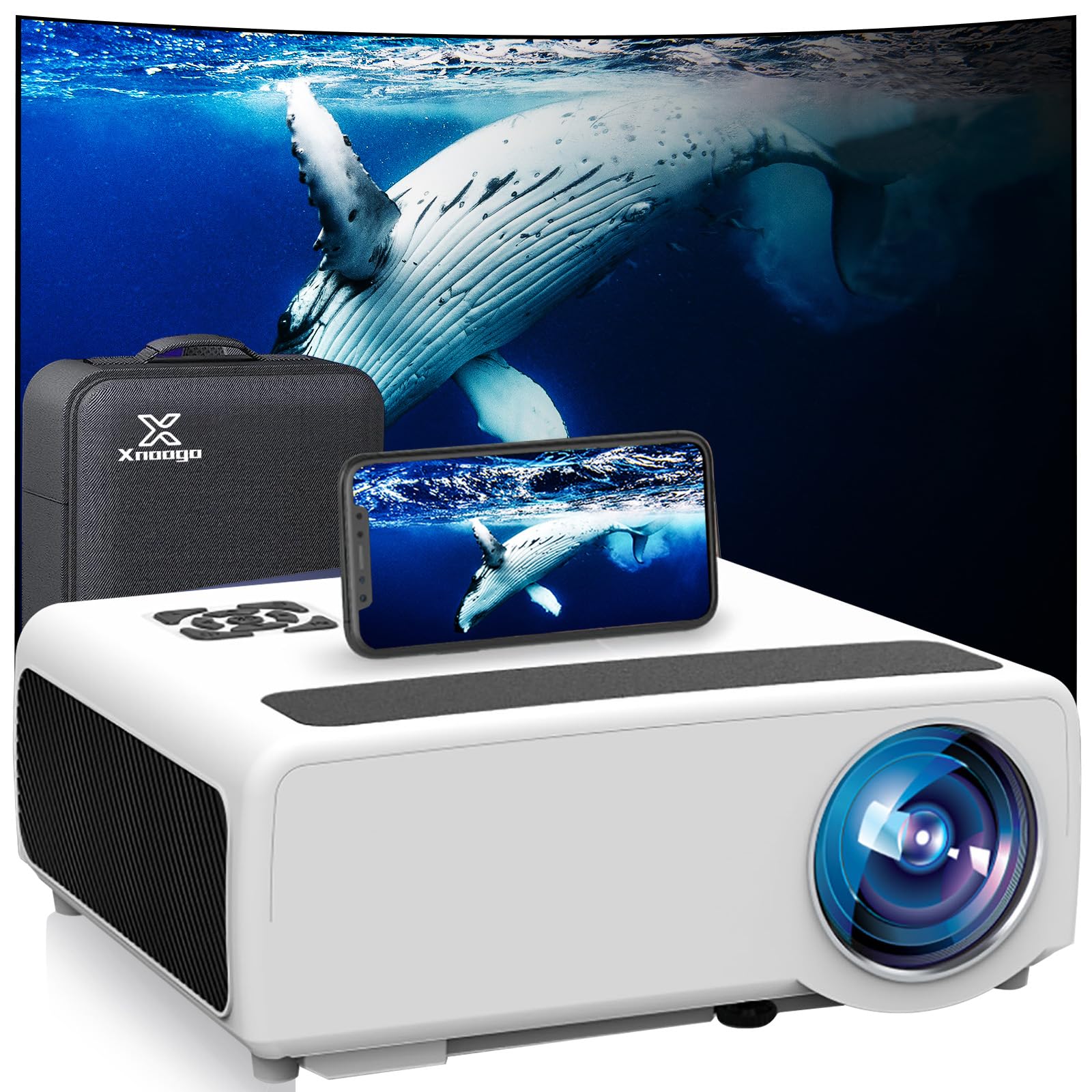 Amazon.com: [ Auto Focus 1850 ANSI ] Outdoor Projector 4K