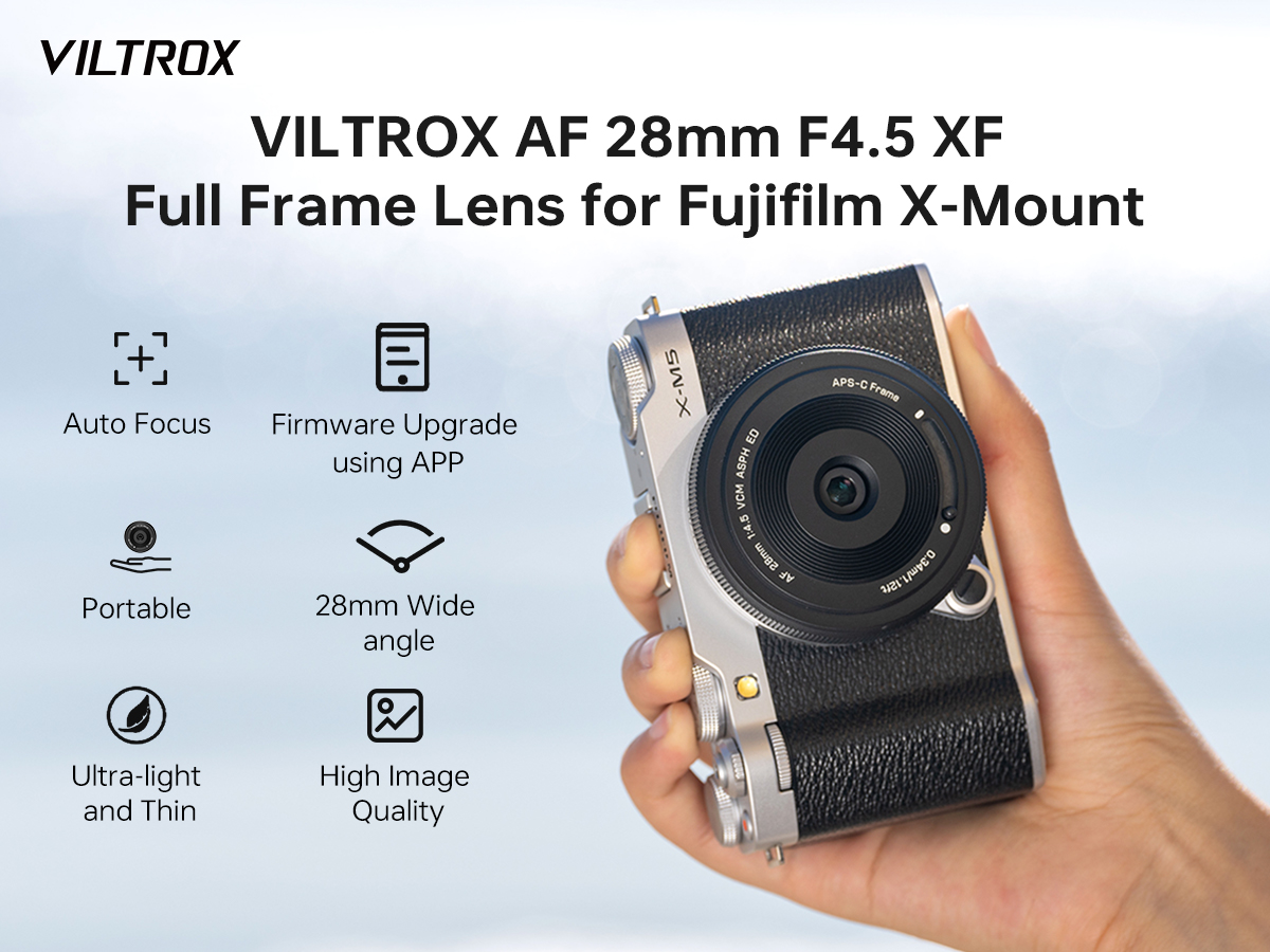 VILTROX AF 28mm F4.5 XF Xマウント Viltrox AF 28mm F4.5 Lens for Fujifilm X-Mount – Viltrox Store