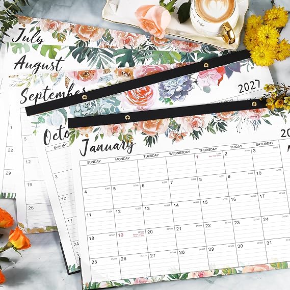 2026-2027 Desk Calendar - Jul 2026 - Dec 2027, 18 Months Large Monthly Desk Calendar, 17 x 12, Desk Pad, Large Ruled Blocks, to-do List & Notes, Best Desk/Wall Calendar for Planning or Organizing