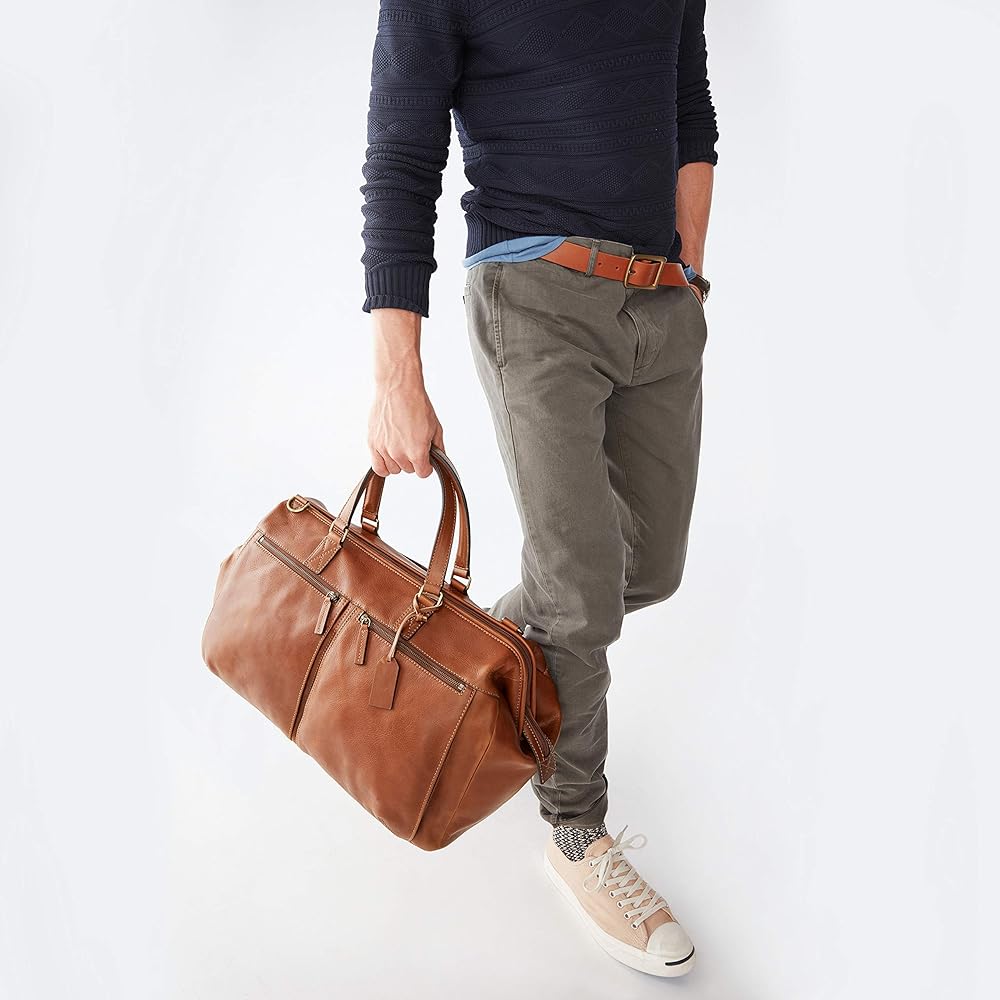 Fossil defender leather briefcase Clearance
