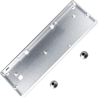 NPKC GH60 Anodizing Aluminum CNC Case for 60% Mechanical Gaming Keyboard Compatible Poker2 Pok3r Faceu 60 with ALU Feet (Silver)