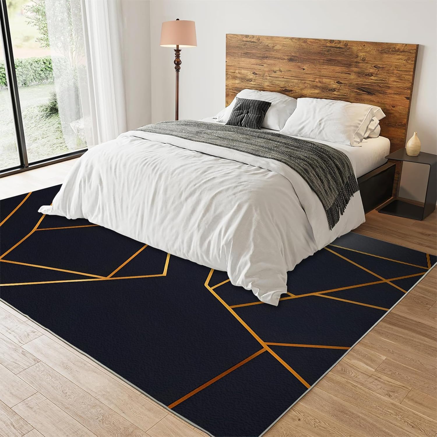 Strisce Di Trama Astratta Tappeto Per Sala Giochi Con Stampa 3D 100 X 200 Cm - Moquette Antiscivolo Per Porta Interna - Morbido Al Tatto - Fibra Di Poliestere - Facile Da Pulire - Adatto -84596801888