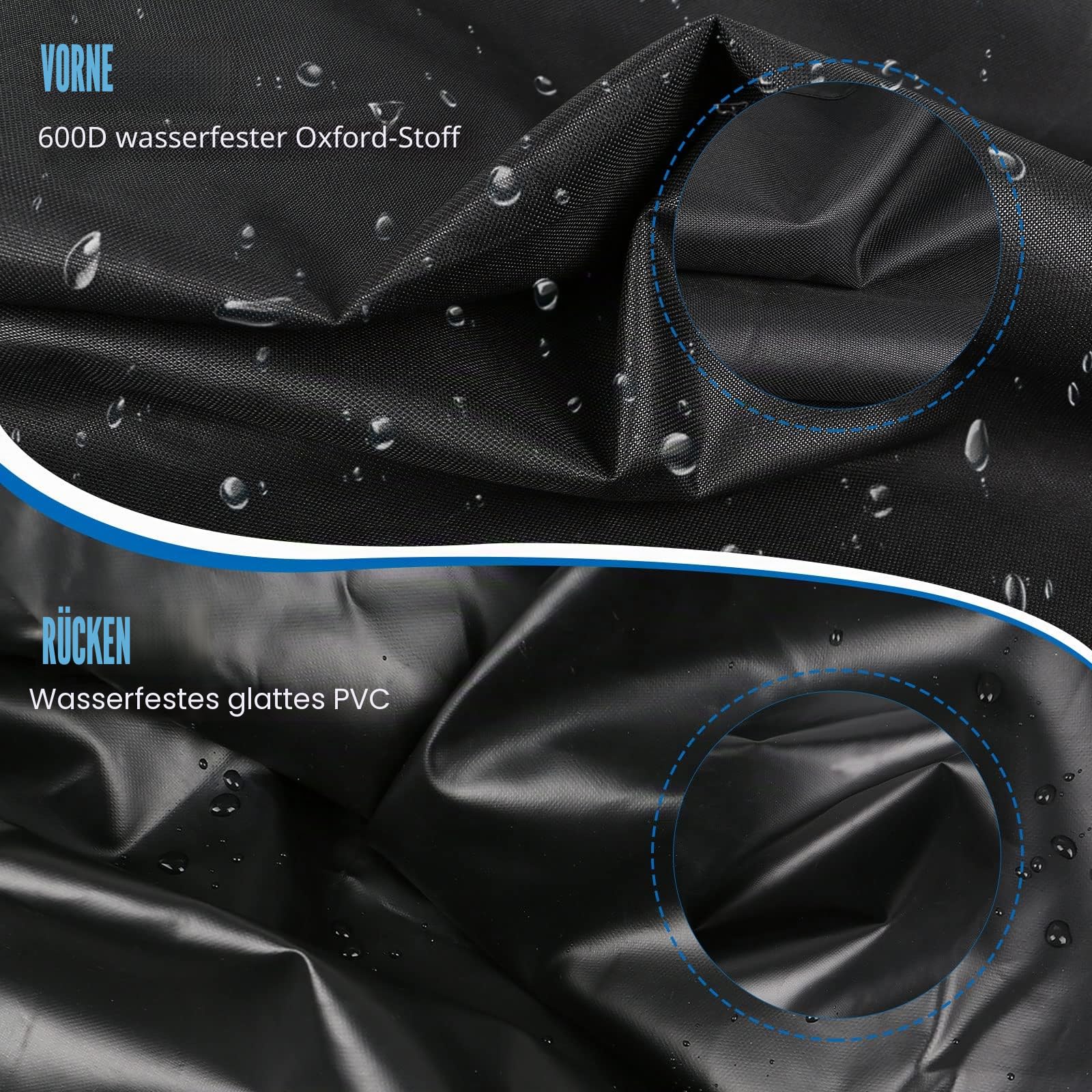 Auto Windschutzscheiben Abdeckung Ersatz für VW T6, 600D Luxus Frontscheiben Sonnenschutz, 100% Verdunkelnd, Blockiert UV Strahlen, Wetterfeste Frontscheibe Wrap Cover
