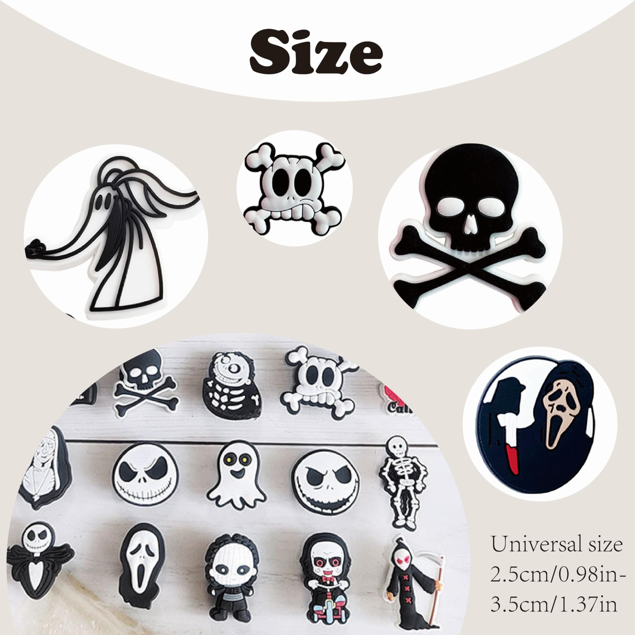 Juego de 28 piezas decoración zapatos burbujas accesorios clips Halloween regalos fiesta DIY