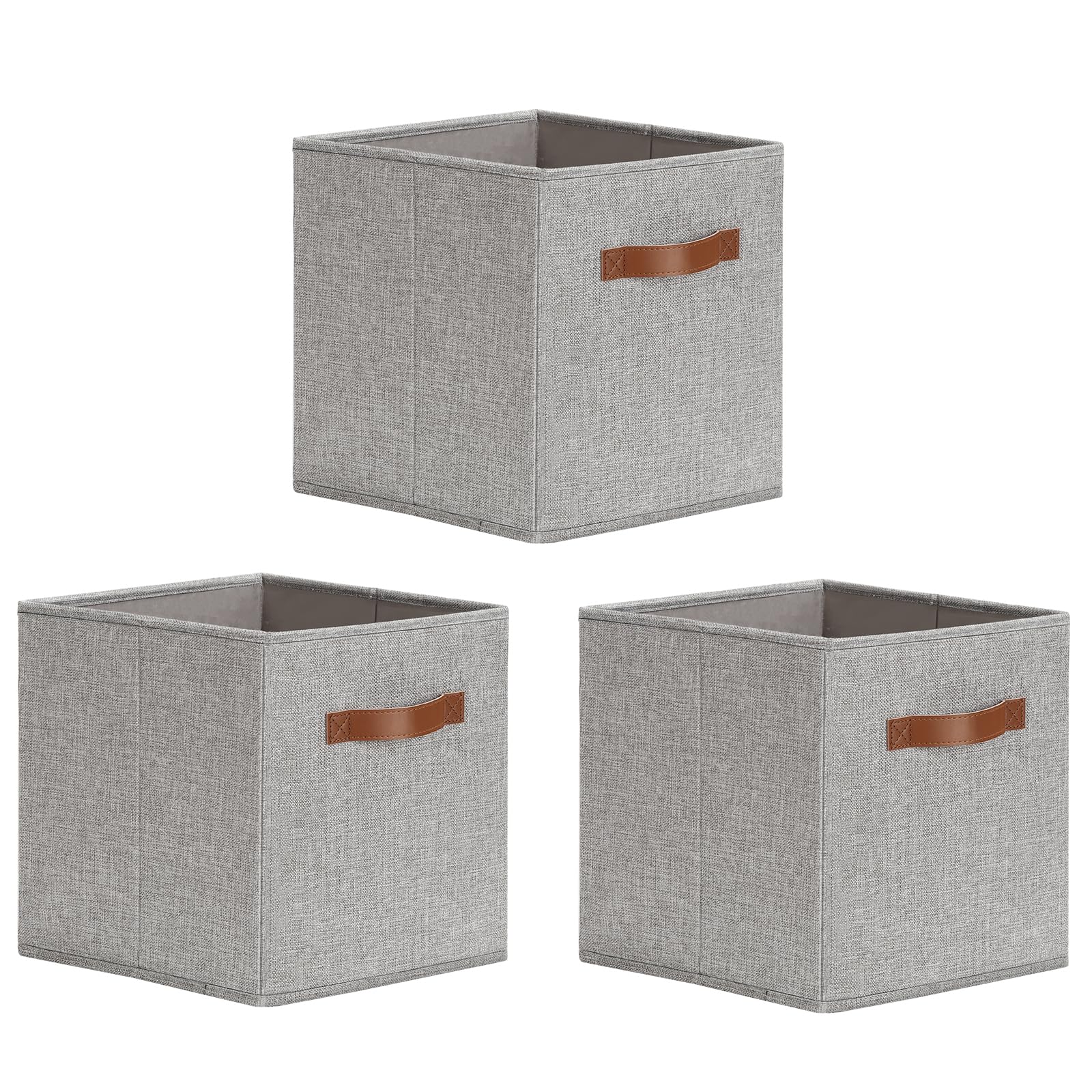 Boite A Rangement Bebe Boîtes Rangement HUUMONSS 30cm - Lot De 3 - Motif Animaux Boho - Pliable Cube Storage Jungle