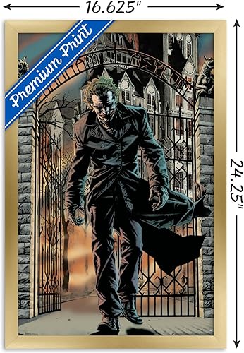 Miniatura 7 de Trends International DC Comics - The Joker - Póster de pared de asilo Arkham 22375 x 34 pulgadas versión premium sin marco