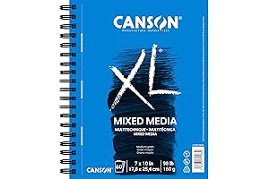 Canson XL Series Mixed Media Paper for Watercolor, Gouache, Marker, Painting, Drawing, Sketching