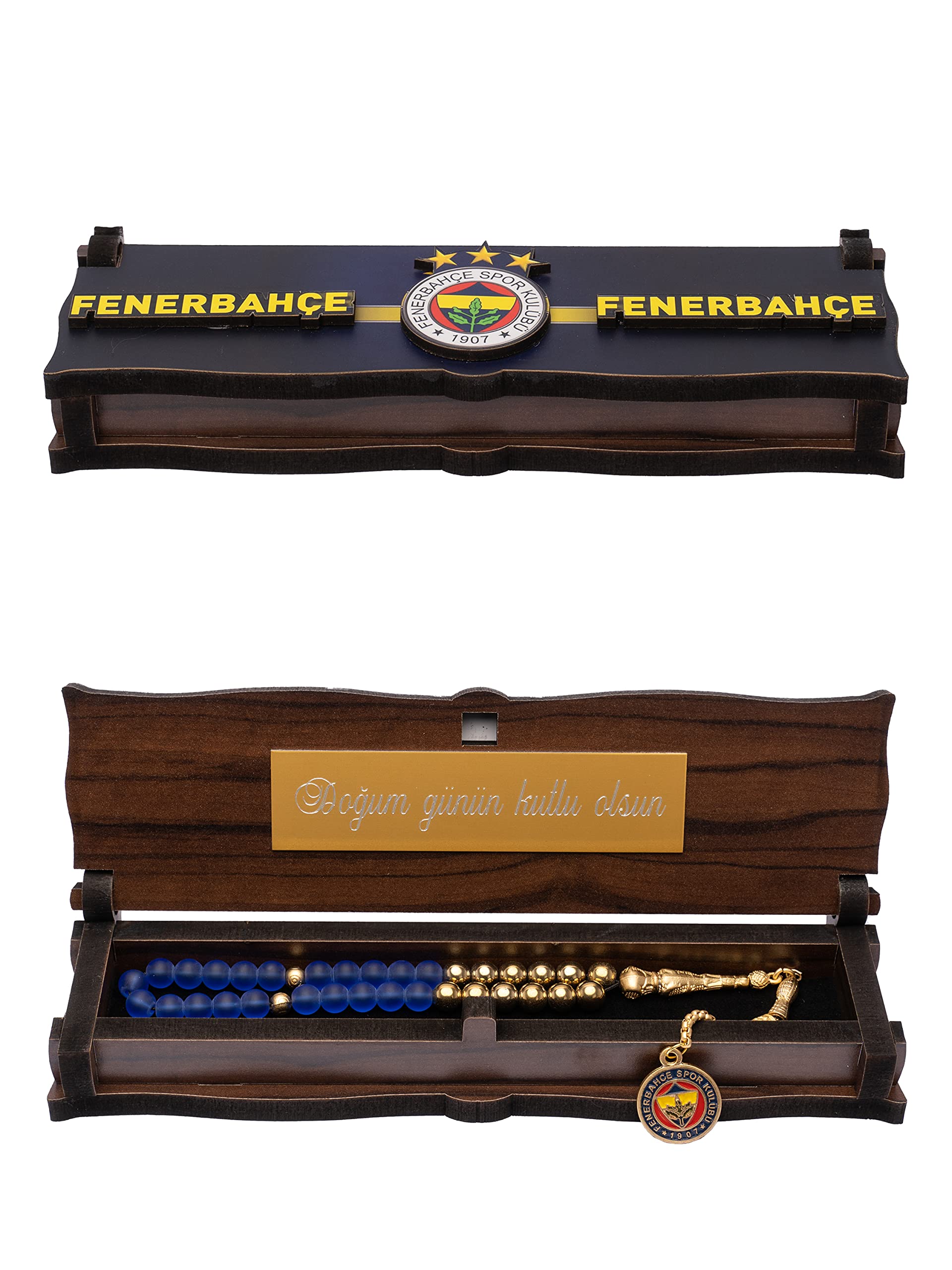 Wooden Engraving Box, Handmade and Metal Tesbih Prayer