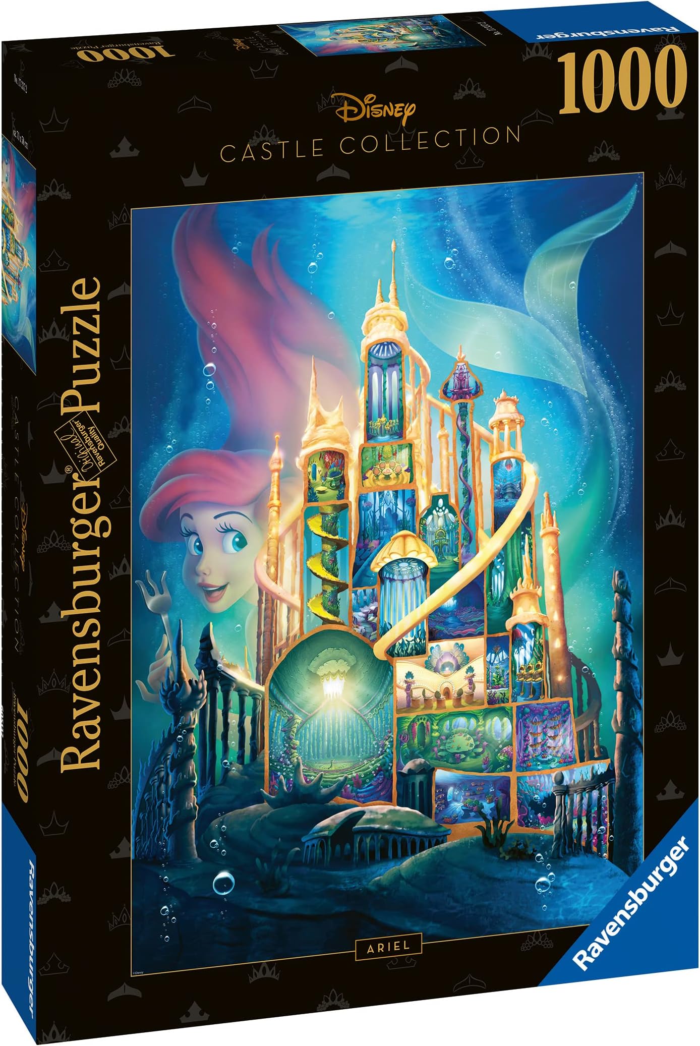 Ravensburger Disney Castles Ariel 1000 Piece Jigsaw Puzzles for Adults and Kids Age 12 Years Up