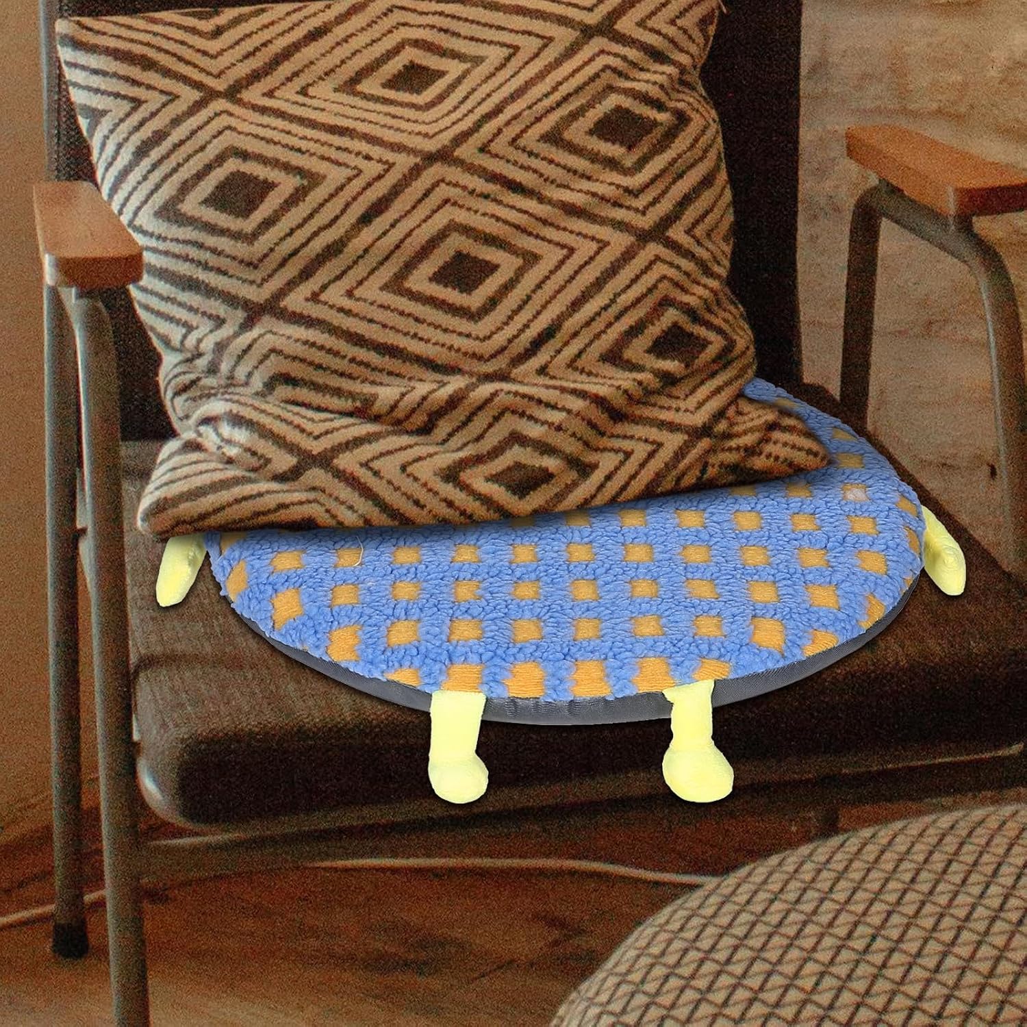 OSALADI Memory Foam Chair Pad for Benches, Cute Plush Seat Cushion