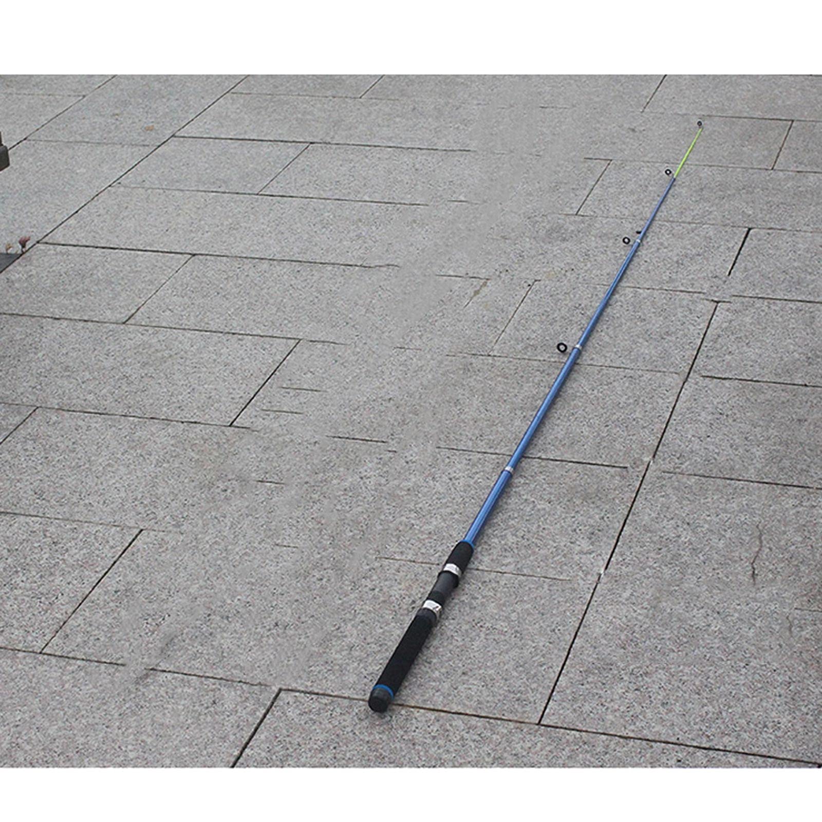 Canne Pesca da Portatile Canna da Pesca e Bobina Comb Combo Fibra in Fibra di Carbonio Palo da Pesca telescopico con Bobina Combo Kit per Principianti Pesca in Acqua Dolce (Size : 2.1M)