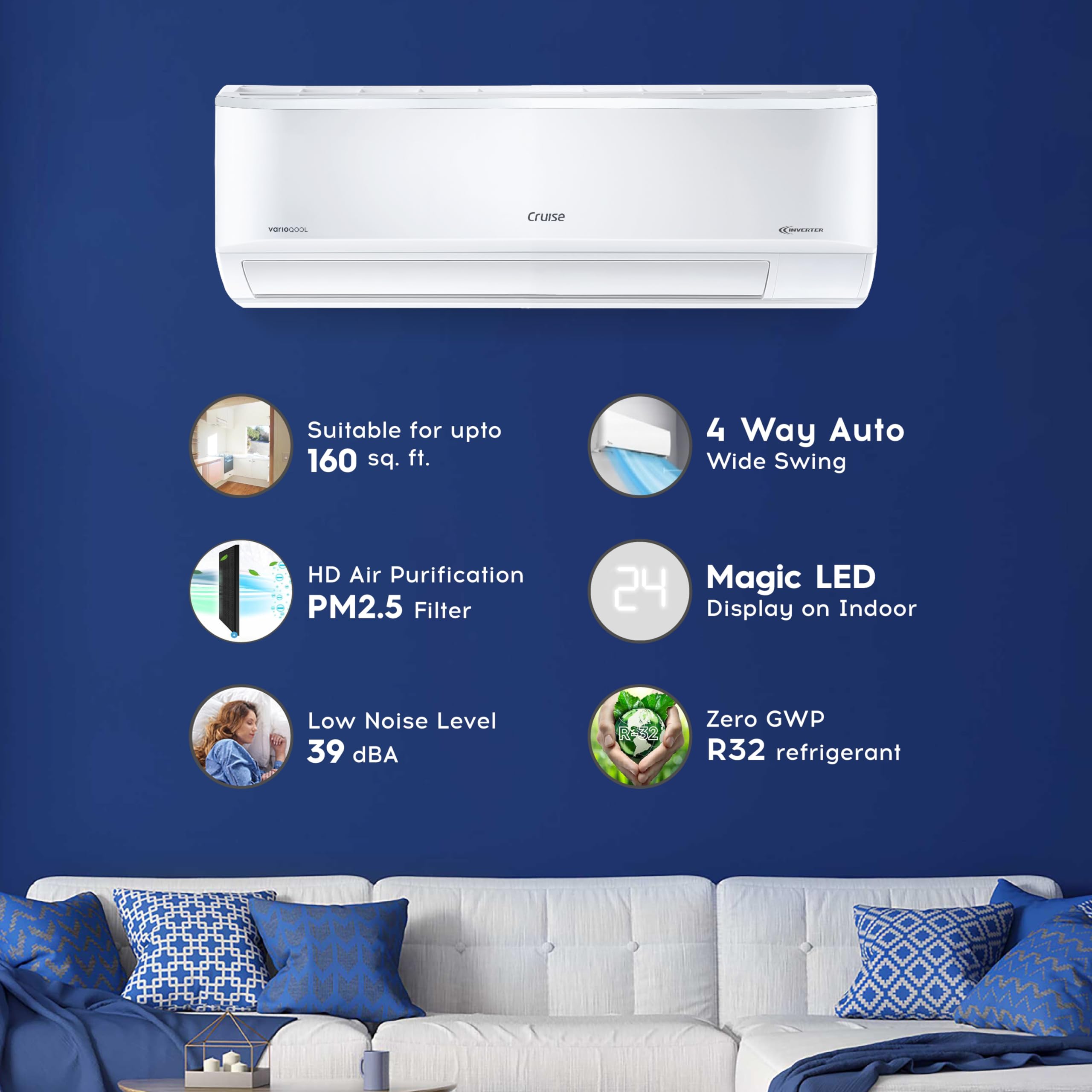 Cruise 1.5 Ton Split AC - 5 Star Energy -2 Cruise 1.5 Ton Split AC - 5 Star Energy -2