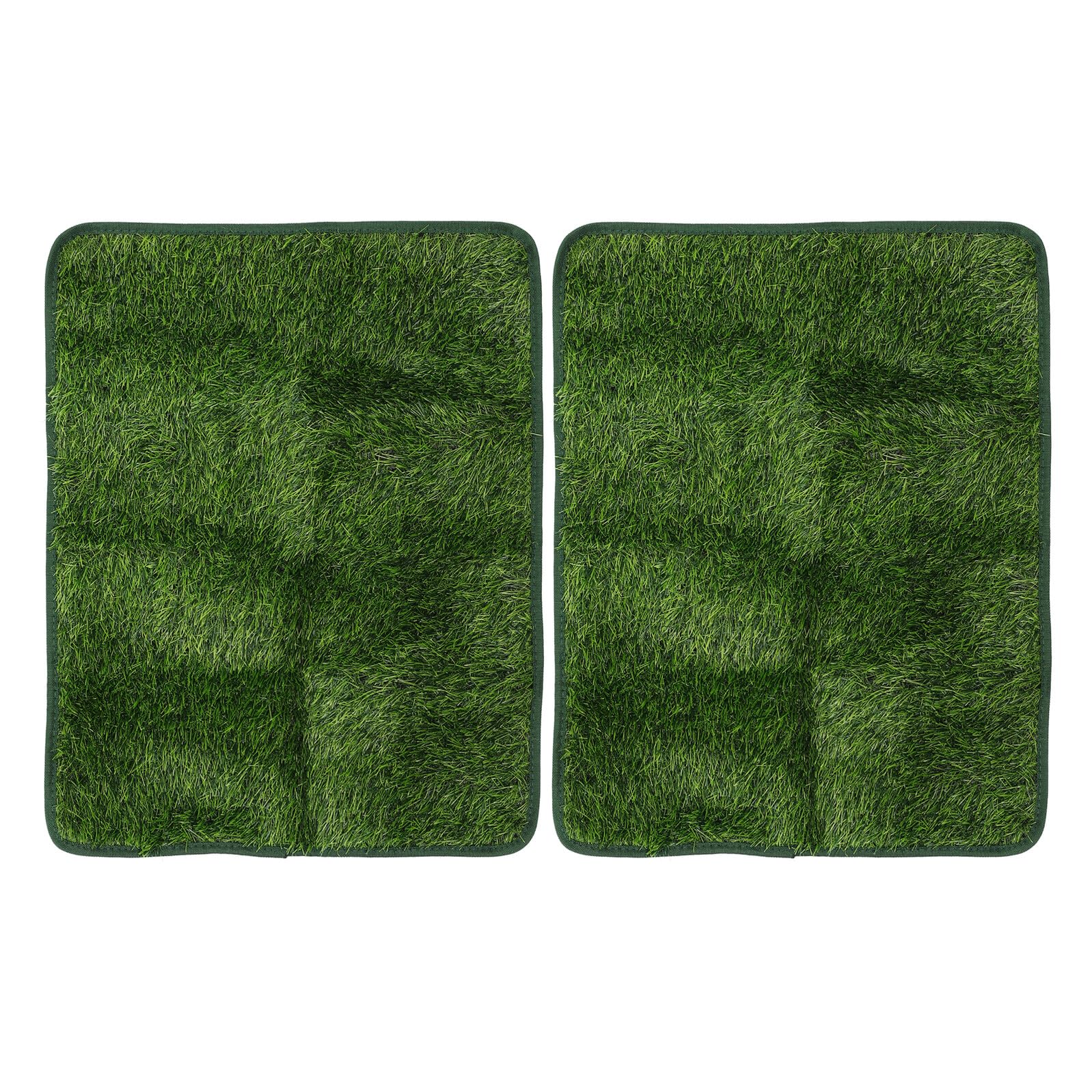Tapis de propreté pour chiens idéal sur un balcon ou en appartement lot de 2 lavables