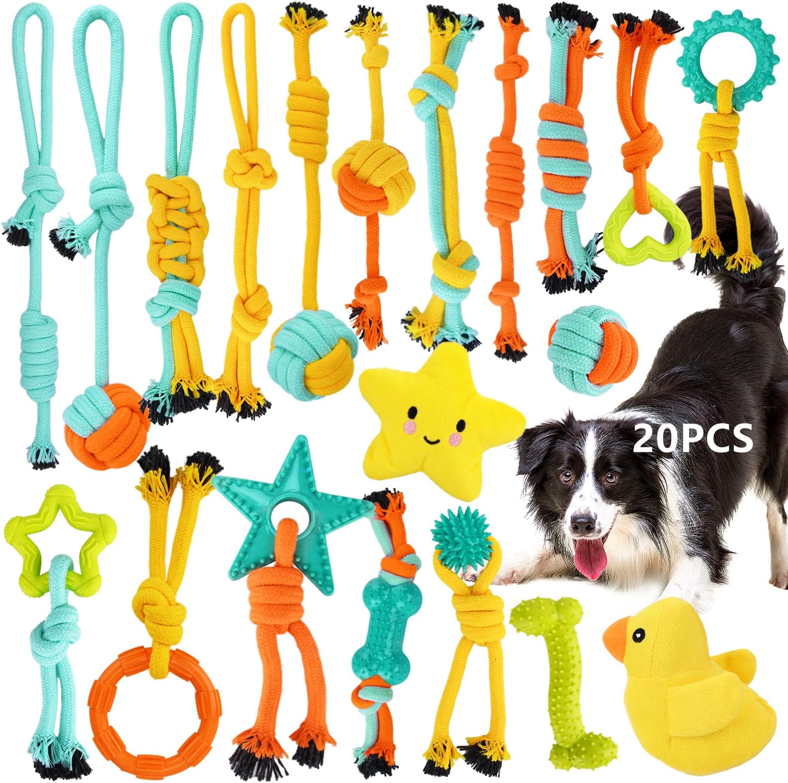 mulevip-hundespielzeug-20-pcs-hundespielzeug-set-hundeseile