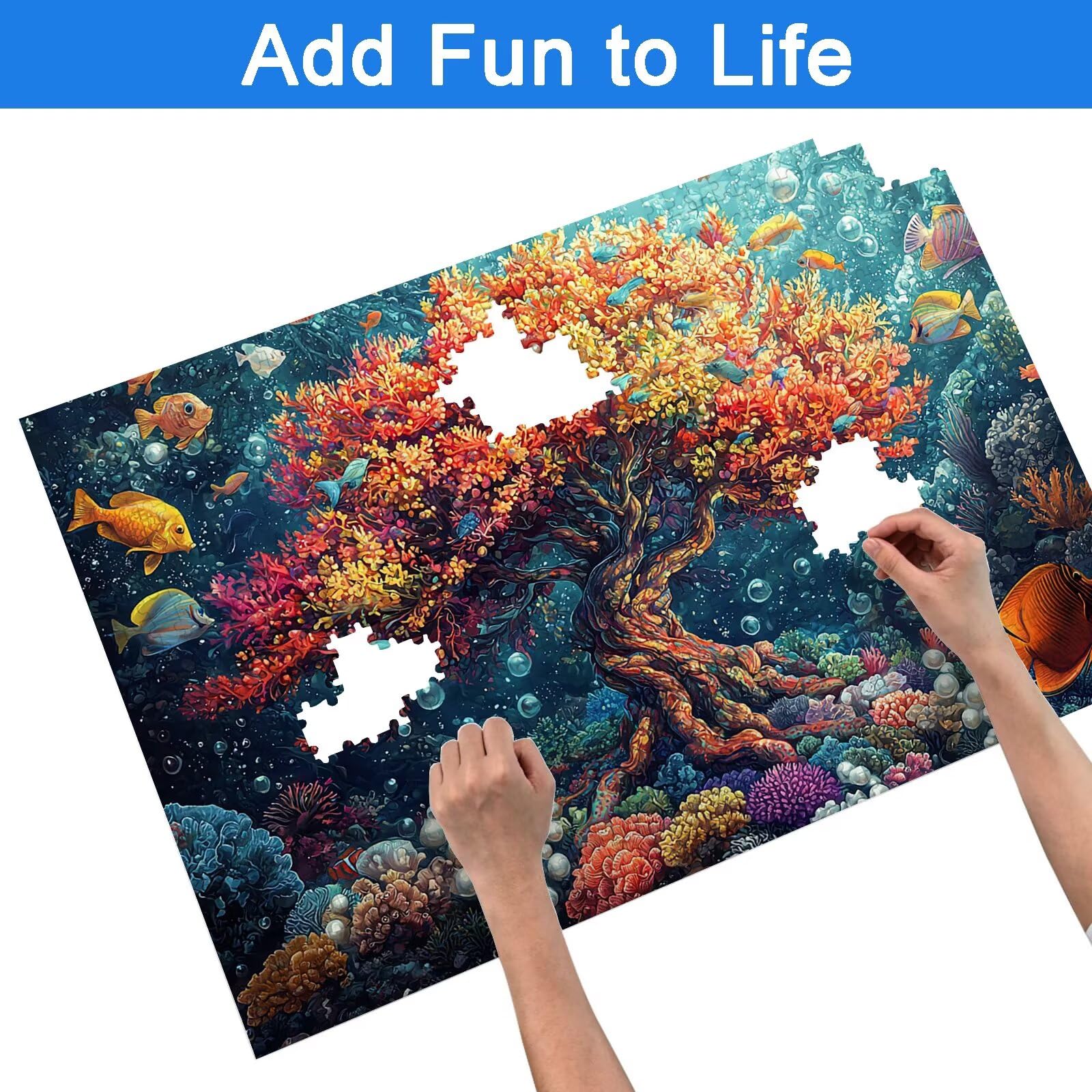 Puzzle 2000 Piezas Mar, Puzzle Paisaje con Caja para Adultos, 99.5x70.5cm, DIY 2000 Piezas Rompecabezas Madera para Adultos, Rompecabezas Desafiante para Decoracion Hogar y Pared, Regalo Mujer, -8509