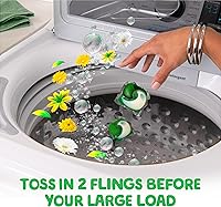 Vista 8 de Gain Flings - Cápsulas de detergente para ropa, 60 unidades, aroma original, con defensa contra olores, cápsulas concentradas de jabón
