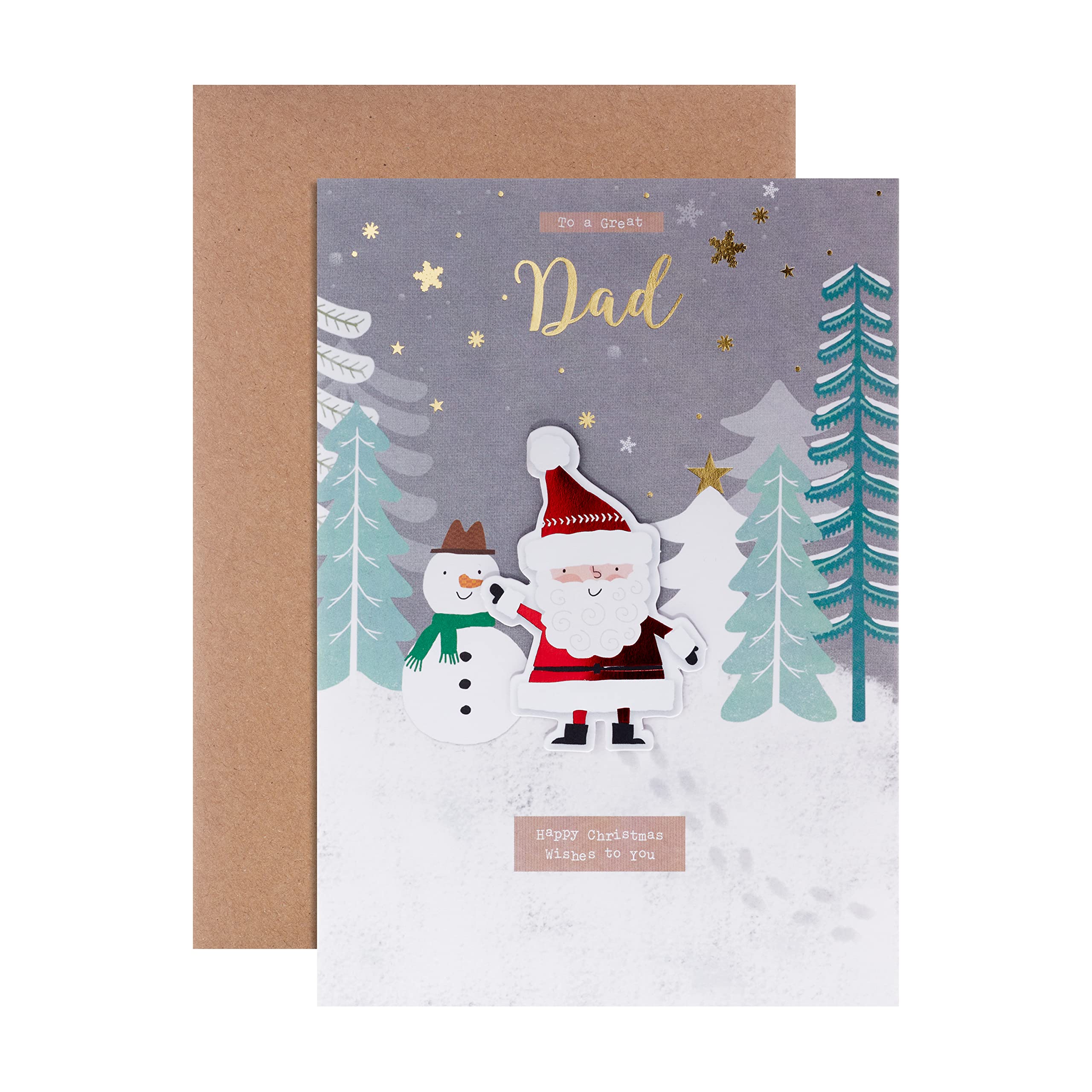 Hallmark Christmas Card for Dad - Cute Santa Design, 25562664
