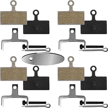 MT4S Bike Disc Brake Pads 4 Pairs Compatible with Shimano RS785 R785 CX75 R515 R315 R317 R517 XT Br-M8000 M785 XTR M9000 M9020 M987 M988 M985 SLX M7000 M675 M666 Deore M615