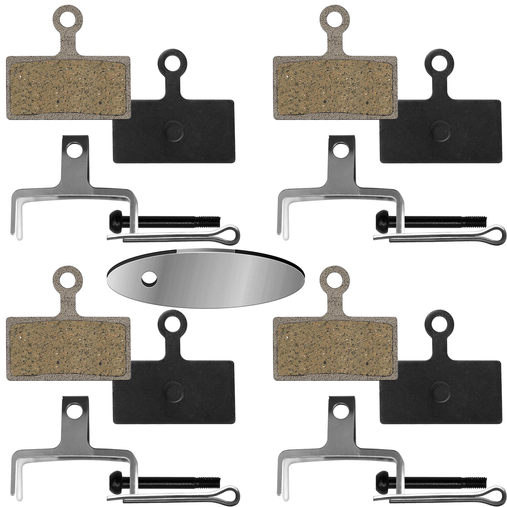 DYISLAND MT4S Bike Disc Brake Pads 4 Pairs Compatible with Shimano RS785 R785 CX75 R515 R315 R317 R517 XT Br-M8000 M785 XTR M9000 M9020 M987 M988 M985