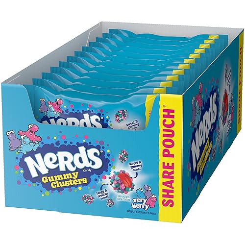 Miniatura 5 de Nerds Gummy Clusters Very Berry Bolsas de 3 oz - Caja de 12