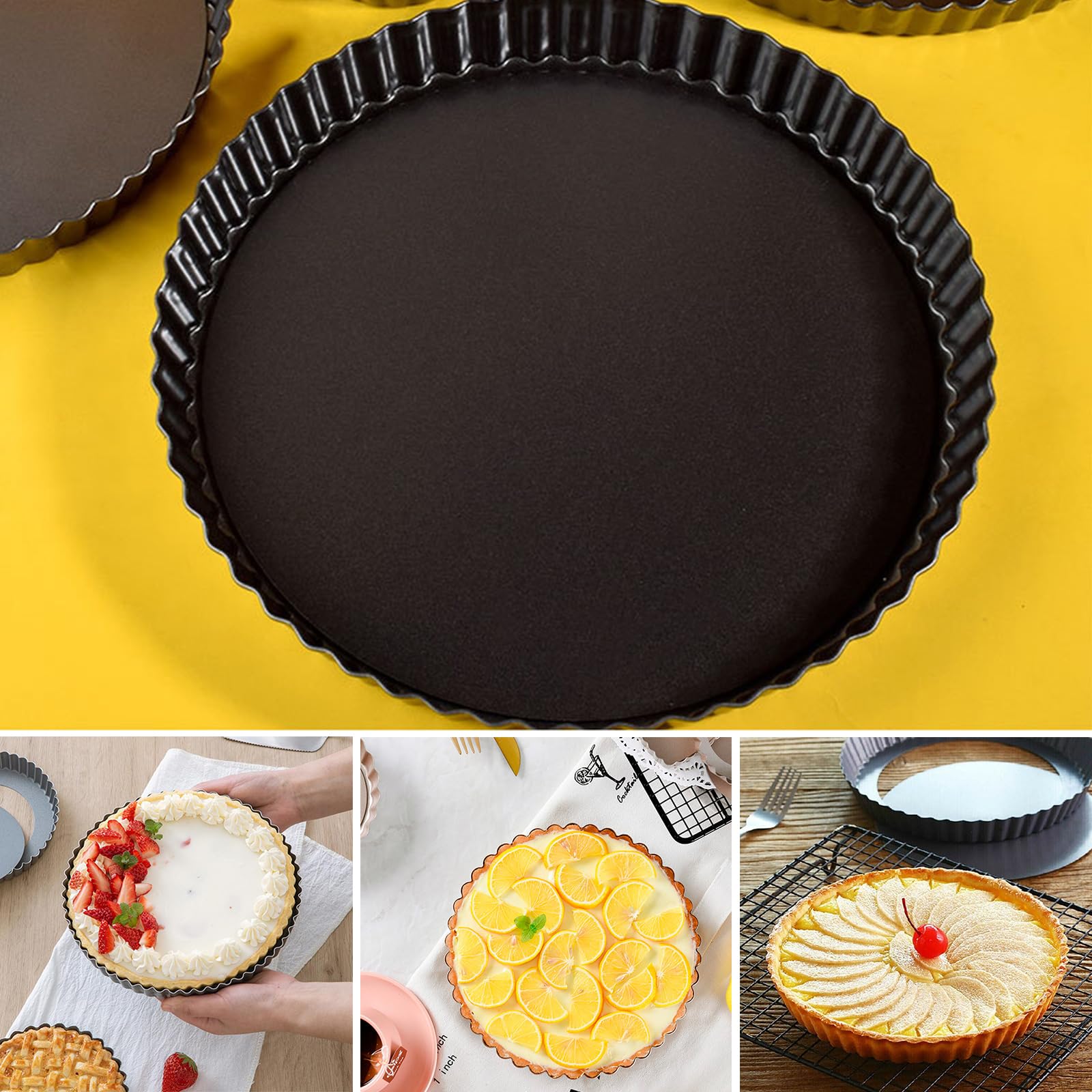 Stampo Per Ciambella In Acciaio - 24 Cm, Antiaderente, Senza BPA, Per Forno - Foto 11