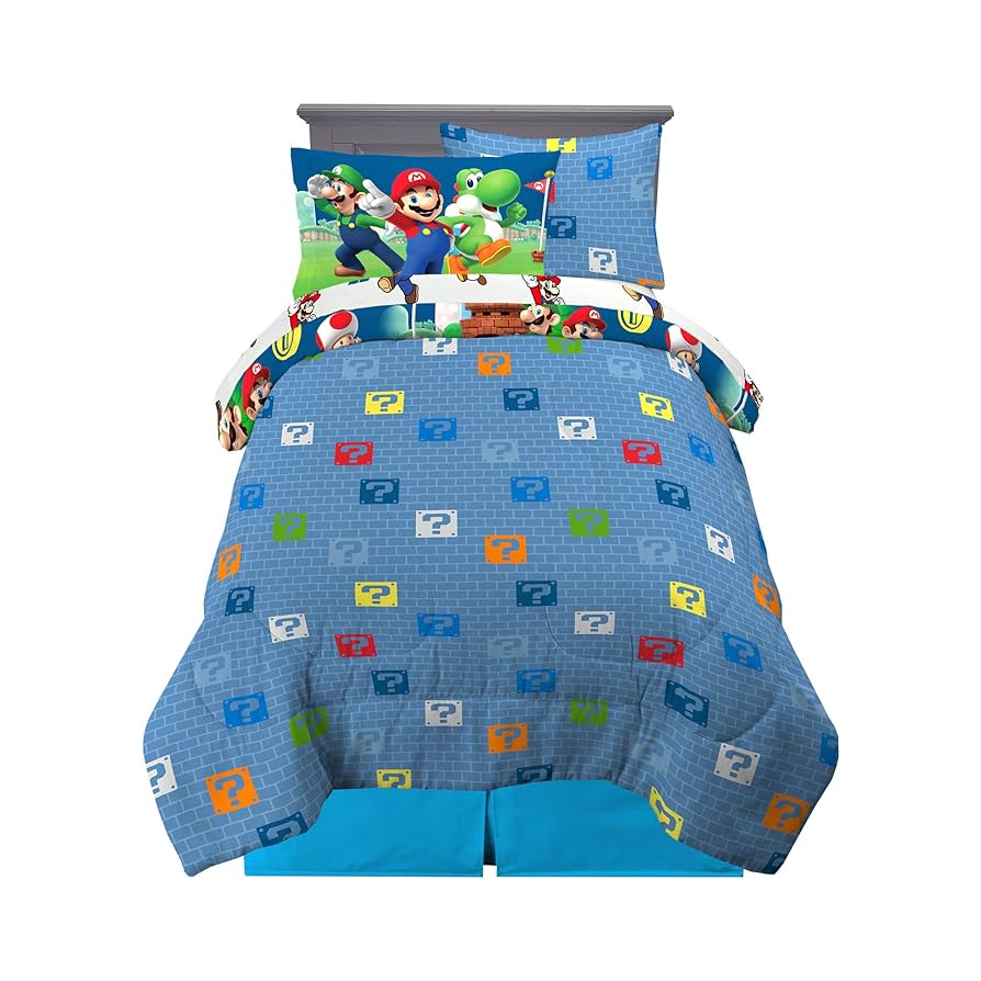 マリオブラザーズ 布団 Amazon｜Franco キッズ 寝具 スーパーソフト 掛け布団とシーツ