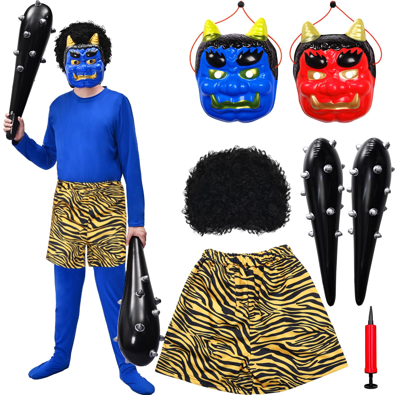 【ゆうや】#赤鬼#青鬼セット Amazon.co.jp: [Apparlxer] 節分 コスプレ 鬼のコスチューム 衣装 赤鬼