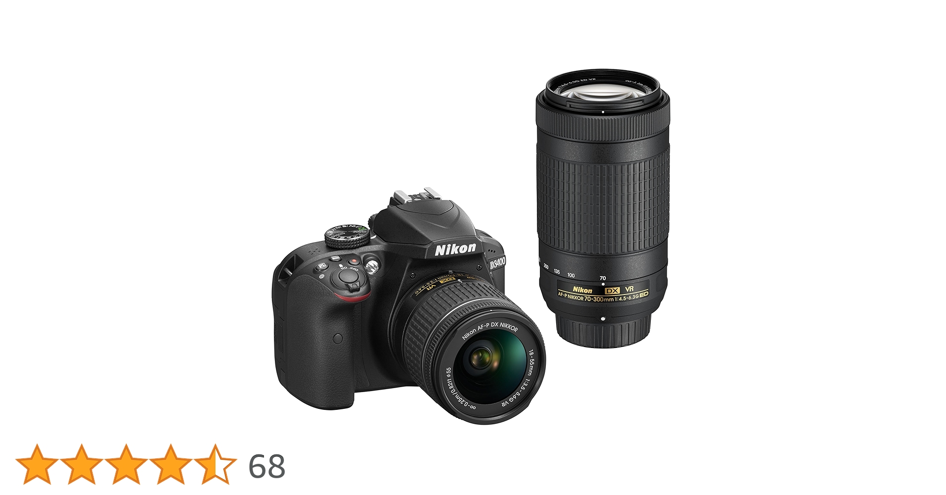 Nikon D3400 ダブルレンズ 18-55&55-300 ニコン D3400 ダブルズームキット 価格比較 - 価格.com