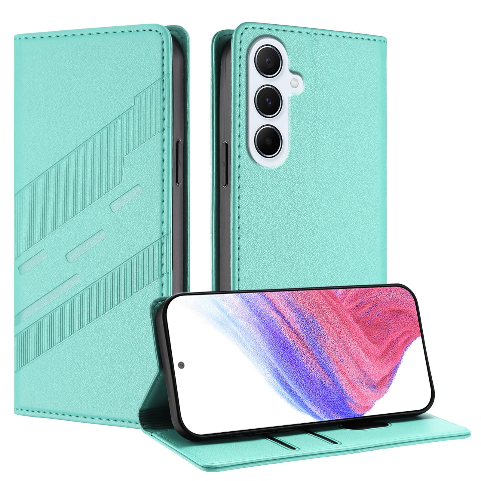 Generic Étui compatible avec iPhone 8G / 7G / 6G / SE 2020/2022 (couleur : ROUGE) Étui portefeuille en cuir fin à rabat avec cartes