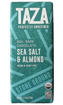 Taza Chocolate Organic Seriously Good Dark Chocolate, Variety Pack, 4 Count | Stone Ground Dark Chocolate Bar, Vegan, Dairy Free, Gluten Free, 2.5 Ounce Bar