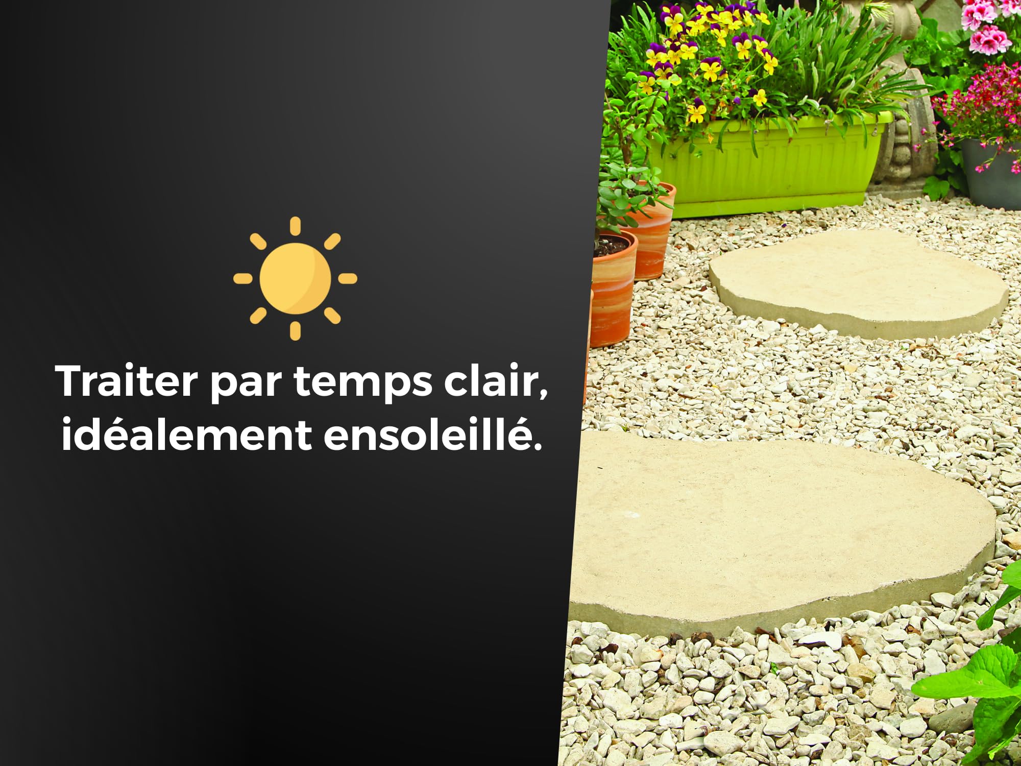 PROTECT EXPERT Désherbant Concentré - Cours Allées Terrasses - Effets Visibles Sous 3h - 700ml - Jusqu’à 58m² Traités - Bidon Doseur PROCOUR700