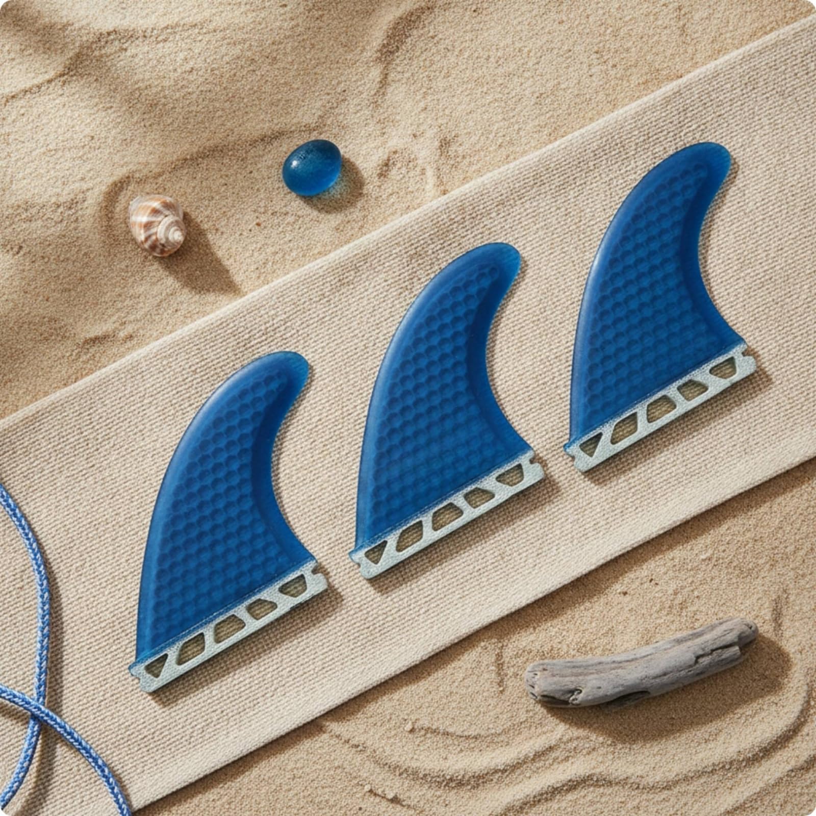 Quilla de Surf Quilla Tabla Accesorio Aporta Seguimiento Preciso y Respuesta Rápida con Textura Panal y Superficie Moldeada Lisa Base