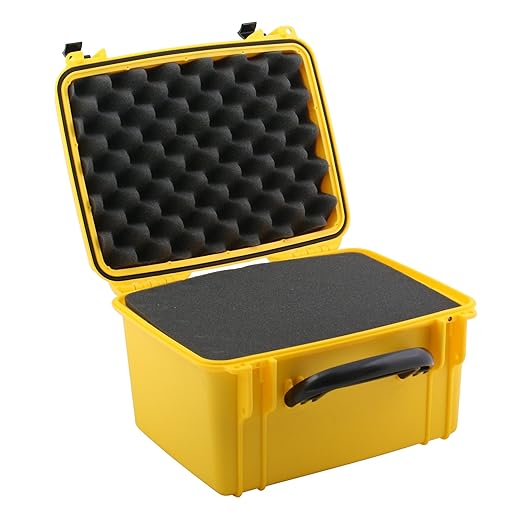 Seahorse SE-540F Waterproof Protective Hardcase with Foam (Yellow), Small