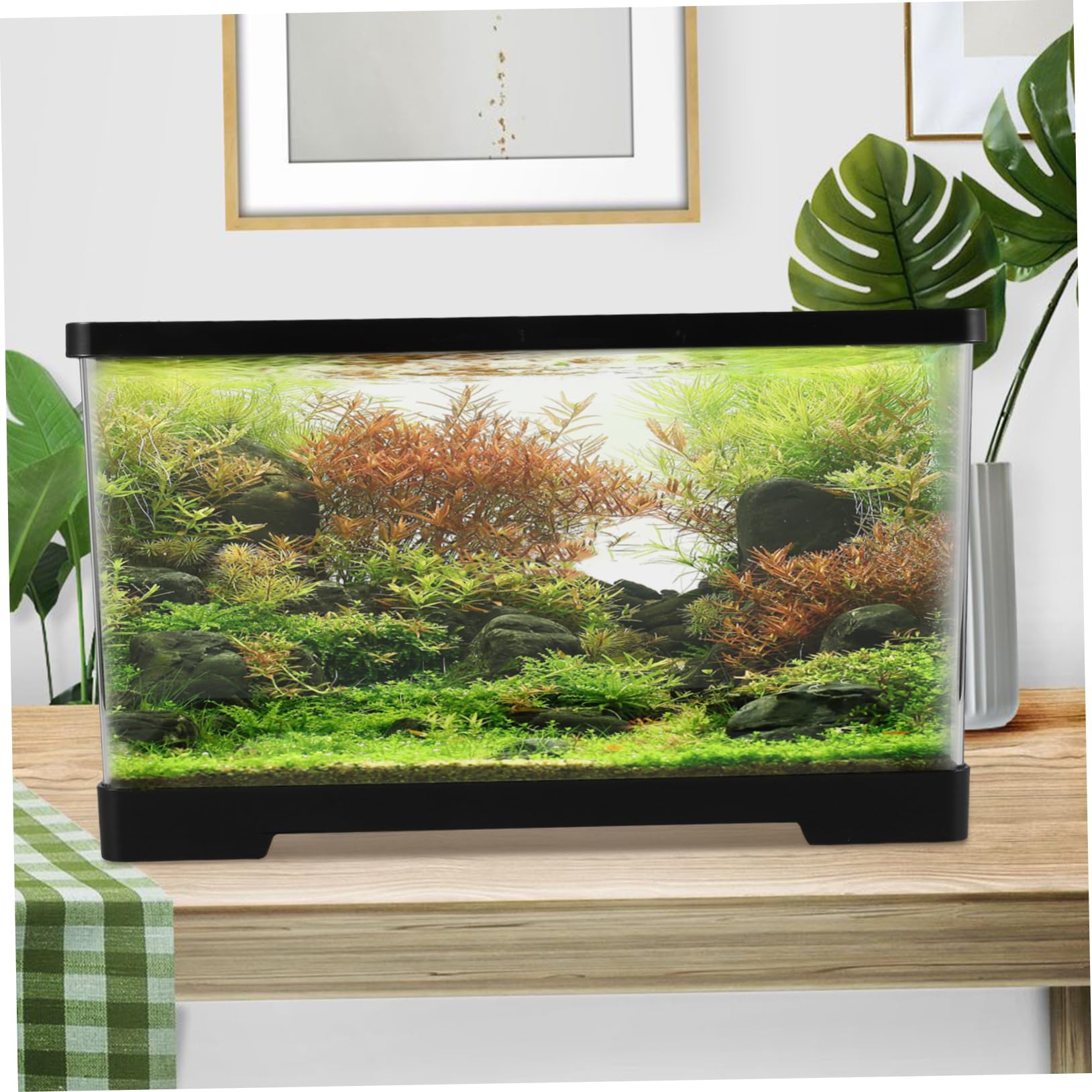 Happyyami Mini Aquarium Aquarium Kit Tank Desktop Schildkröte Zucht Box