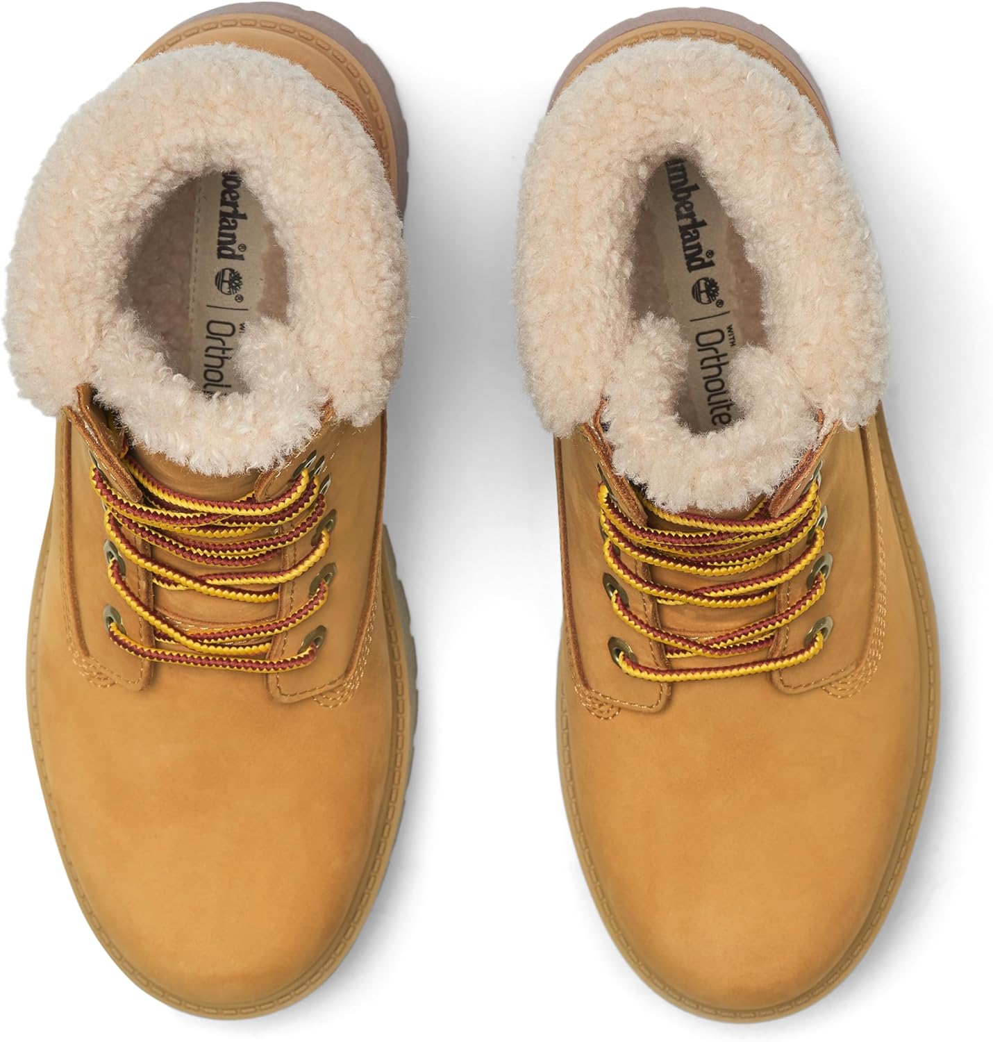 Timberland Women's Stone Street Mid Warm Lined Waterproof Boot, Wheat Nubuck, 7 Medium - Image 5