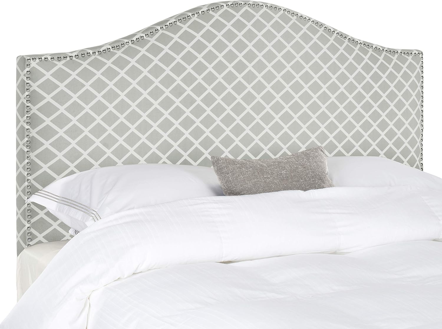 Safavieh Connie Bluestone Moroccan Pattern Camelback Headboard - Silver Nailhead (Full)