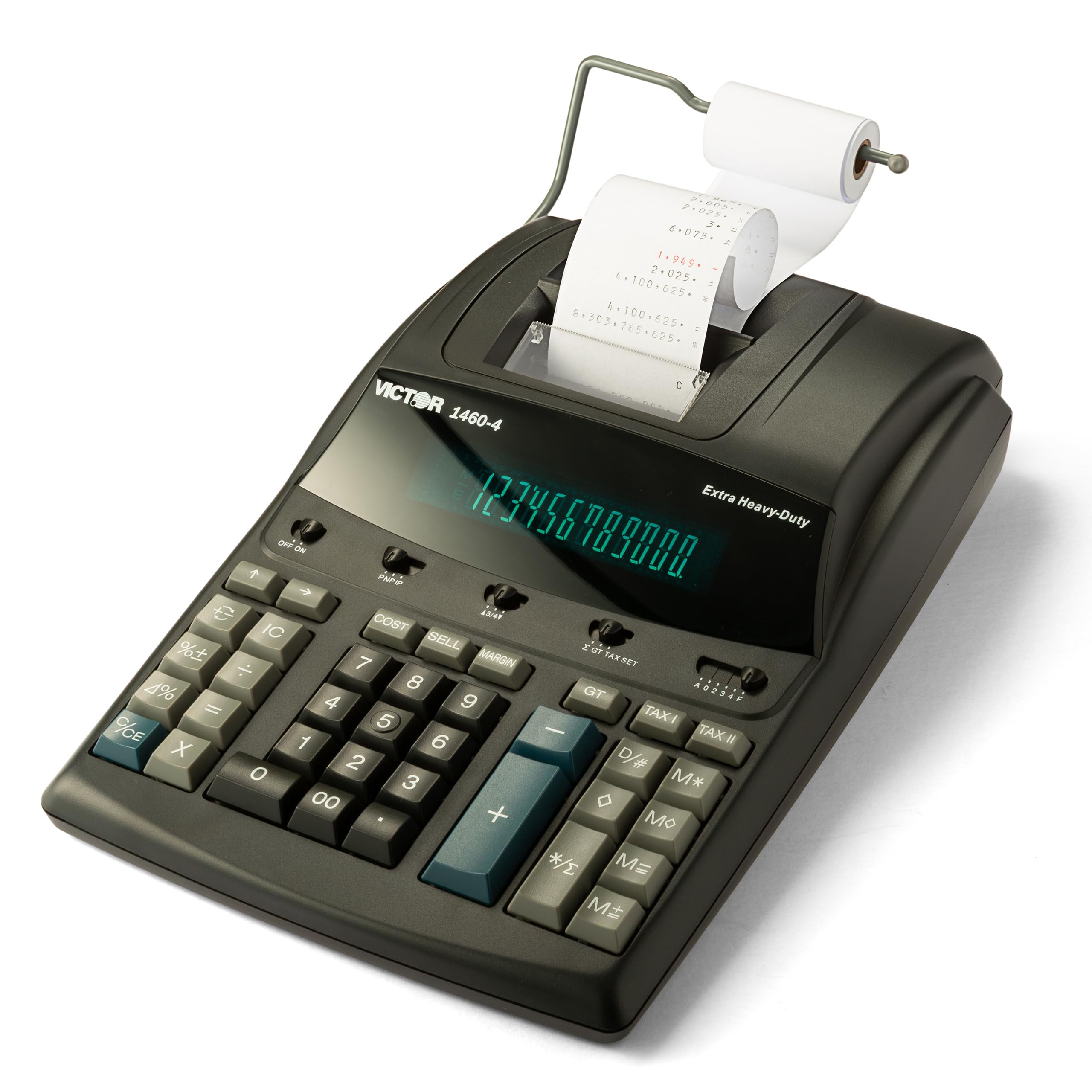 Victor 1460-4 12 Digit Extra Heavy Duty Commercial Printing Calculator