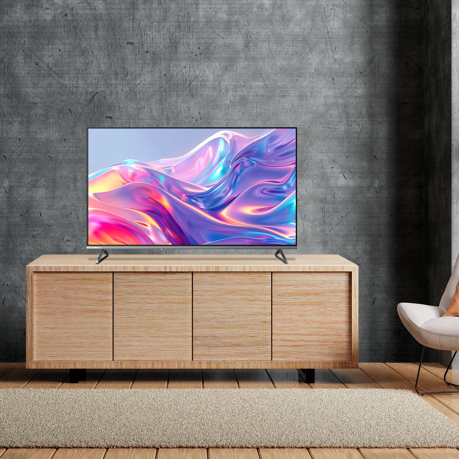 Telewizor Google QLED 4K UHD CHIQ 50QA10 50 cali HDR10, VRR i ALLM Ultracienki, bezramowe dwuzakresowe audio Dolby Wi-FI