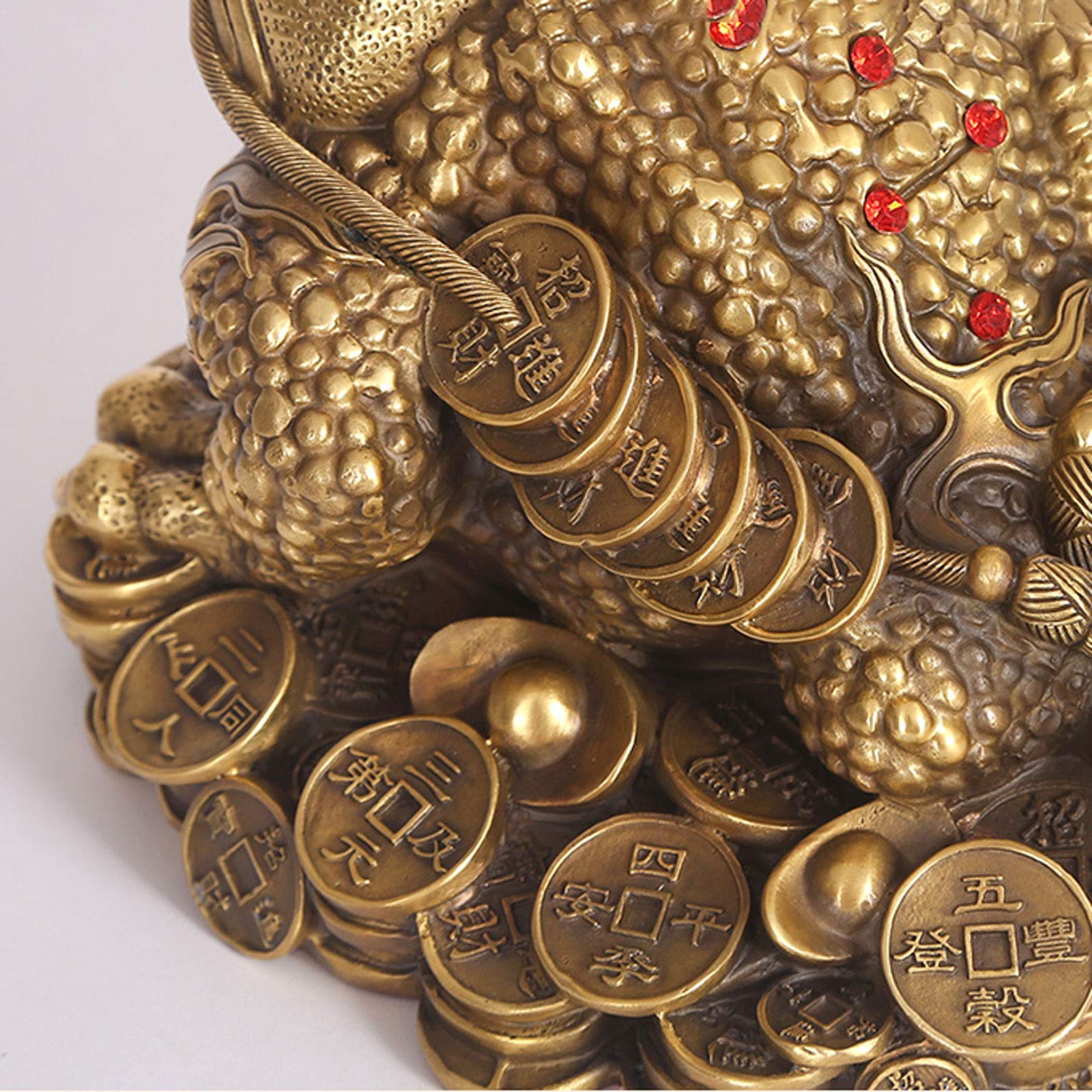 ouvrages d'art Sculptures Feng Shui argent chinois chinois chanceux trois pattes de la richesse en bronze bassin de bassin attirer la richesse de bonne chance à la maison décoration de bureau cadeau S