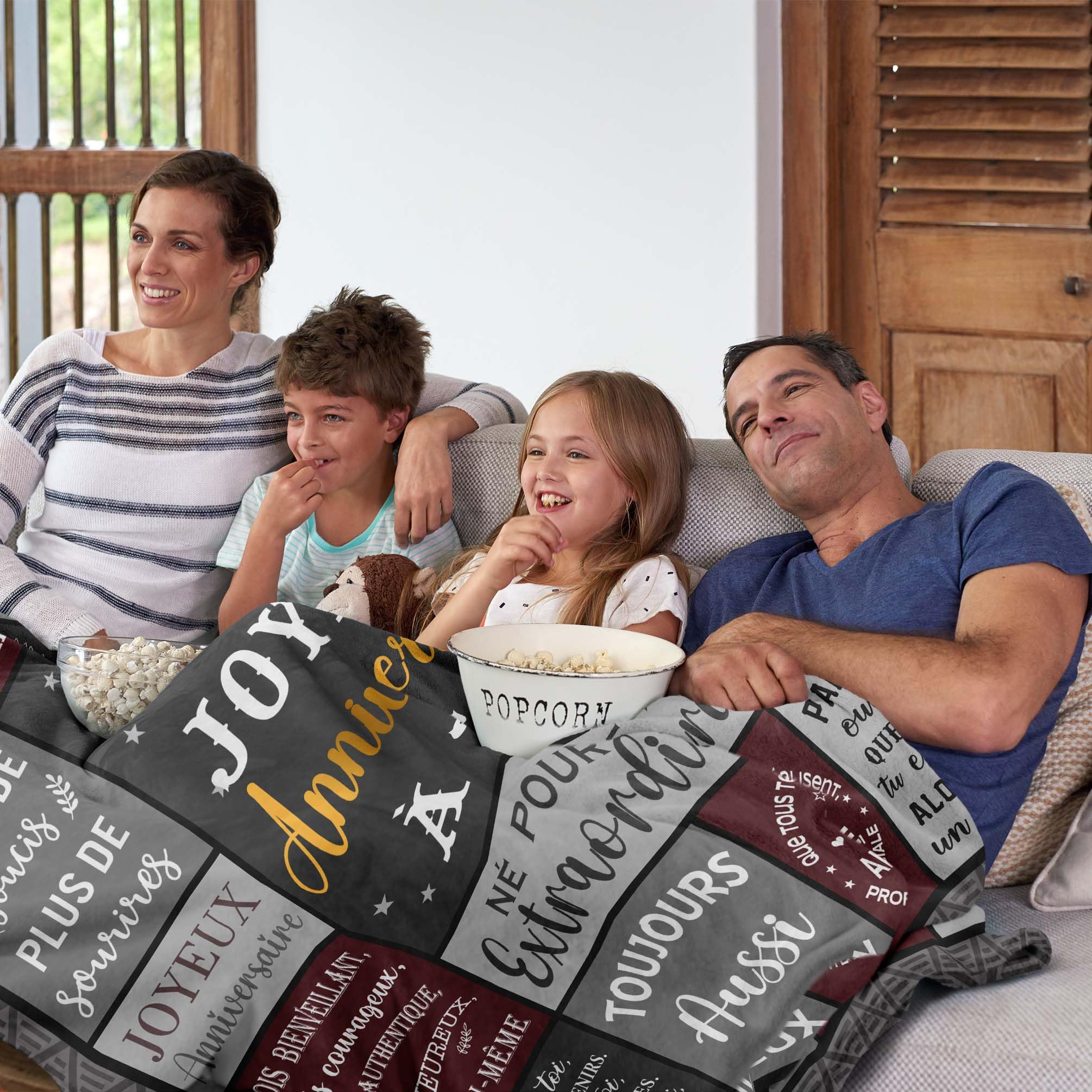 Cadeau Anniversaire Homme, Cadeau Homme Original Utile, Idee Cadeau Homme Papa Grand Pere Beau Pere Frere Ado Garçon Anniversaire, Happy Birthday Gifts, Cadeau Homme Couverture 150X130CM
