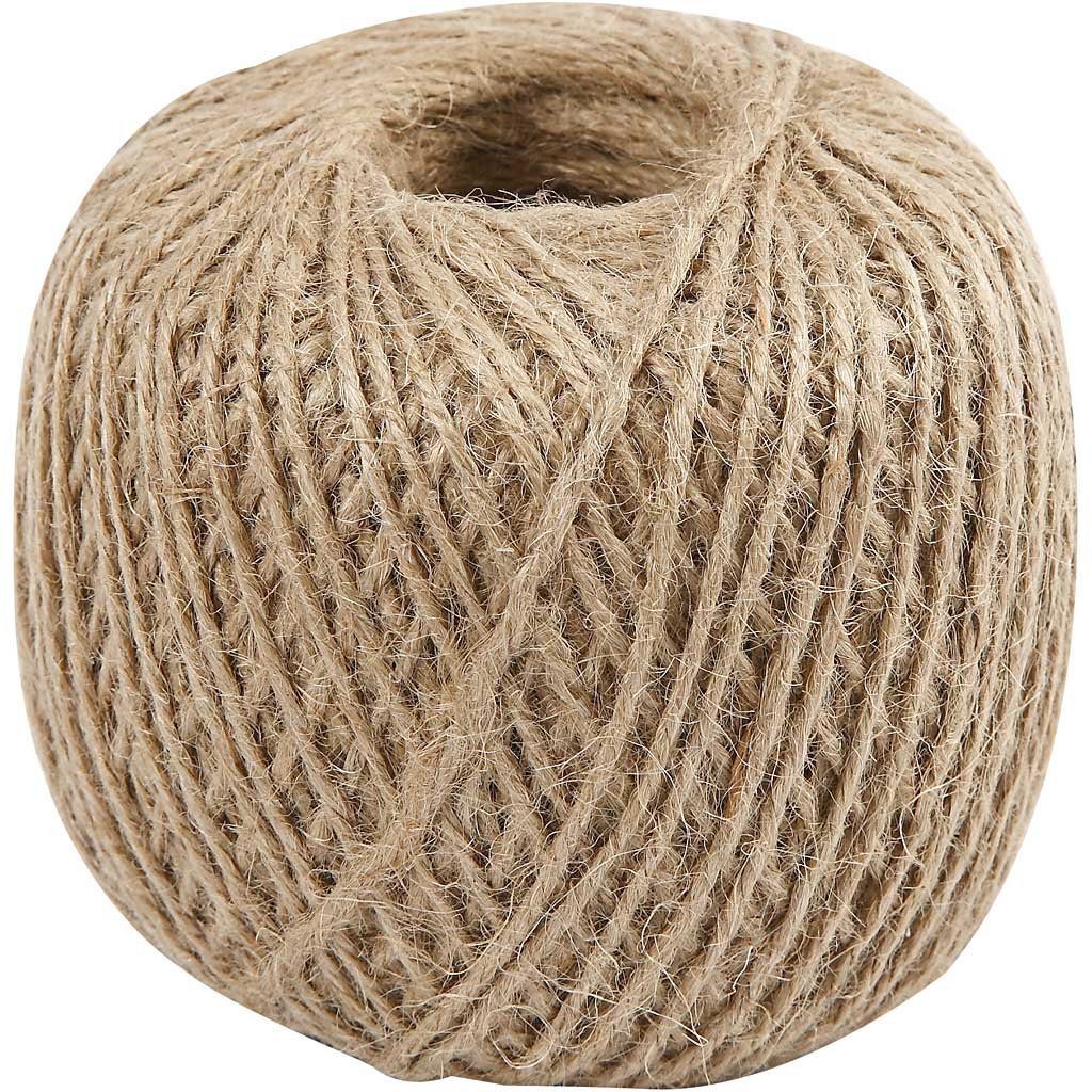 Create Crafts 50333 Flax Twine 2mm x 180m, Beige